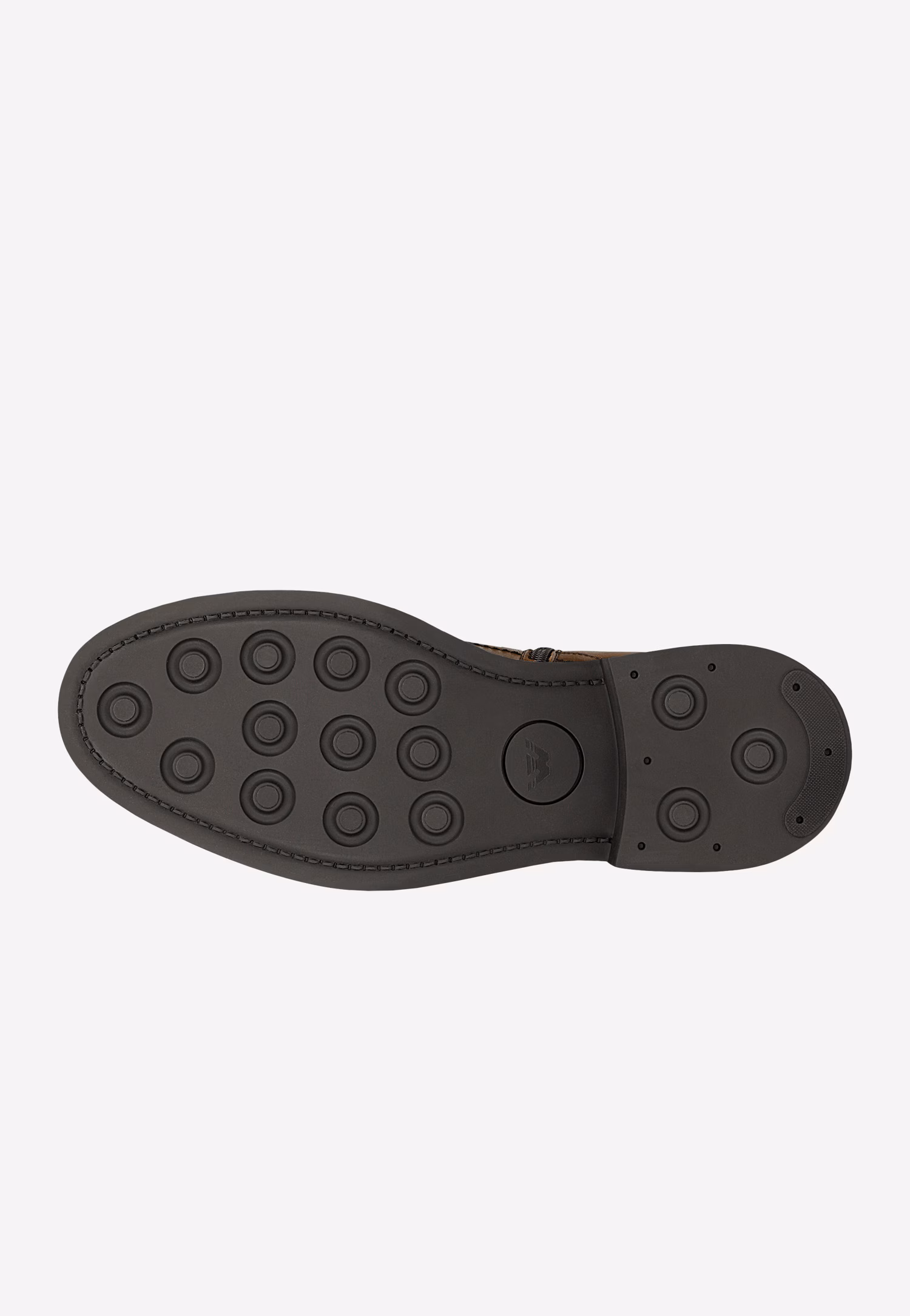 Brązowe skórzane botki męskie z zapięciem na zamek