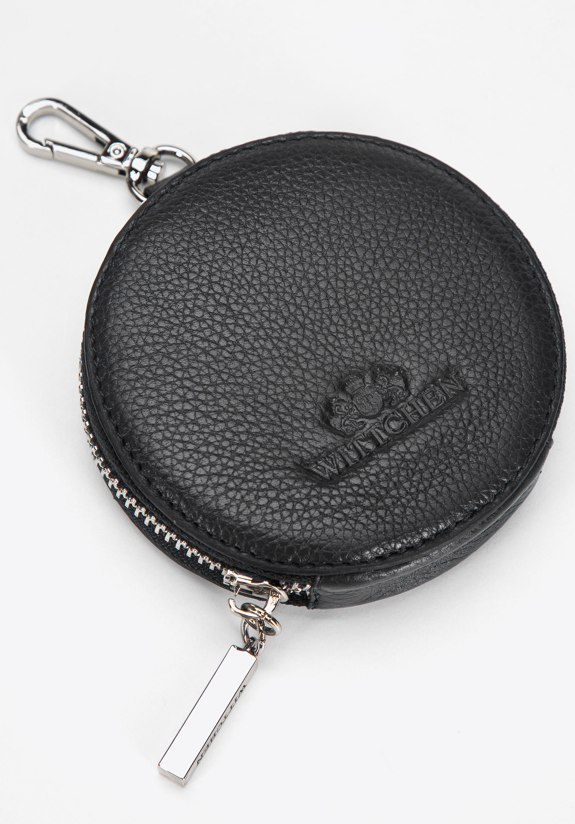 Damska torebka skórzana podwójna z etui na łańcuszku