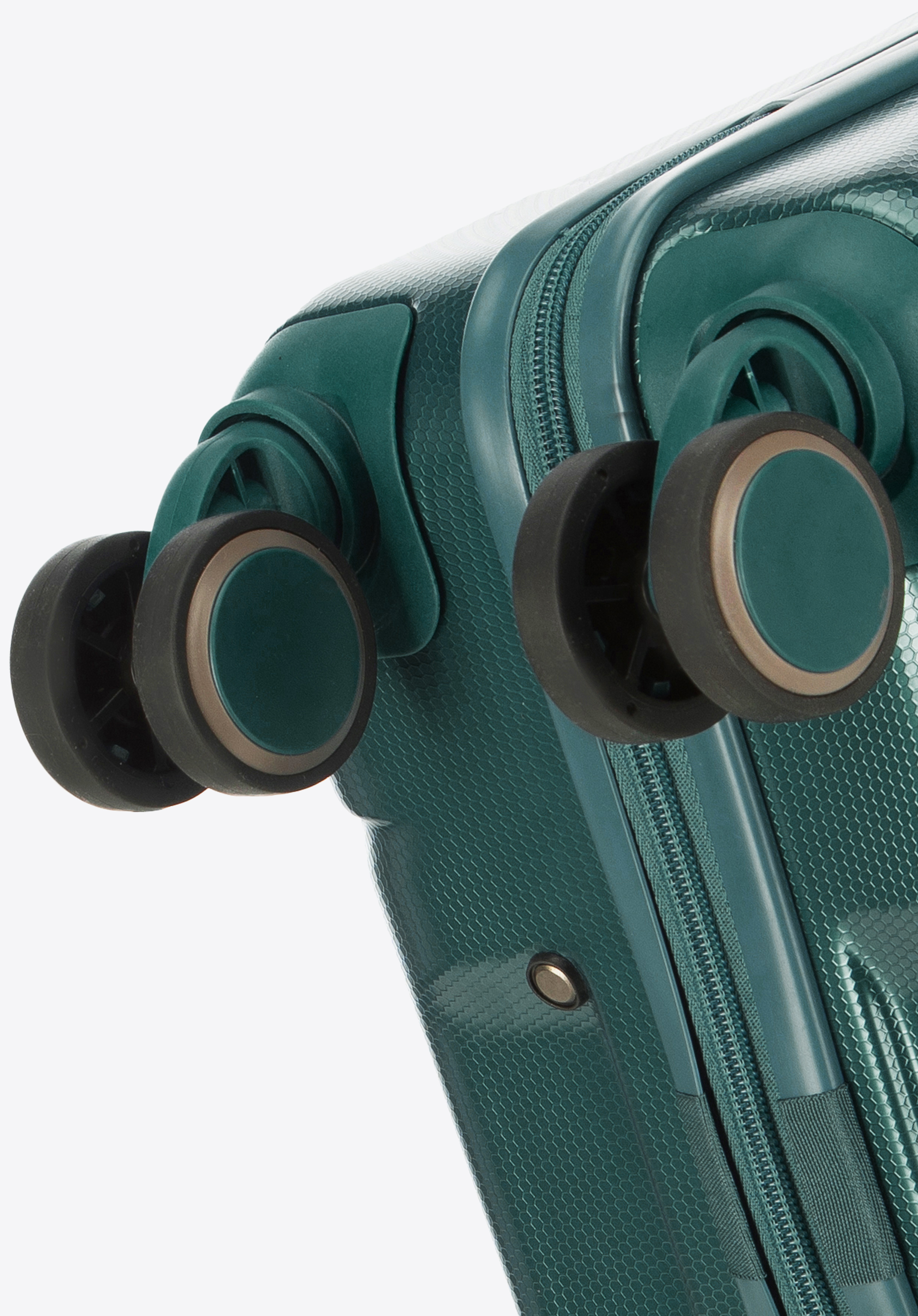 Walizka kabinowa z polikarbonu geometryczna