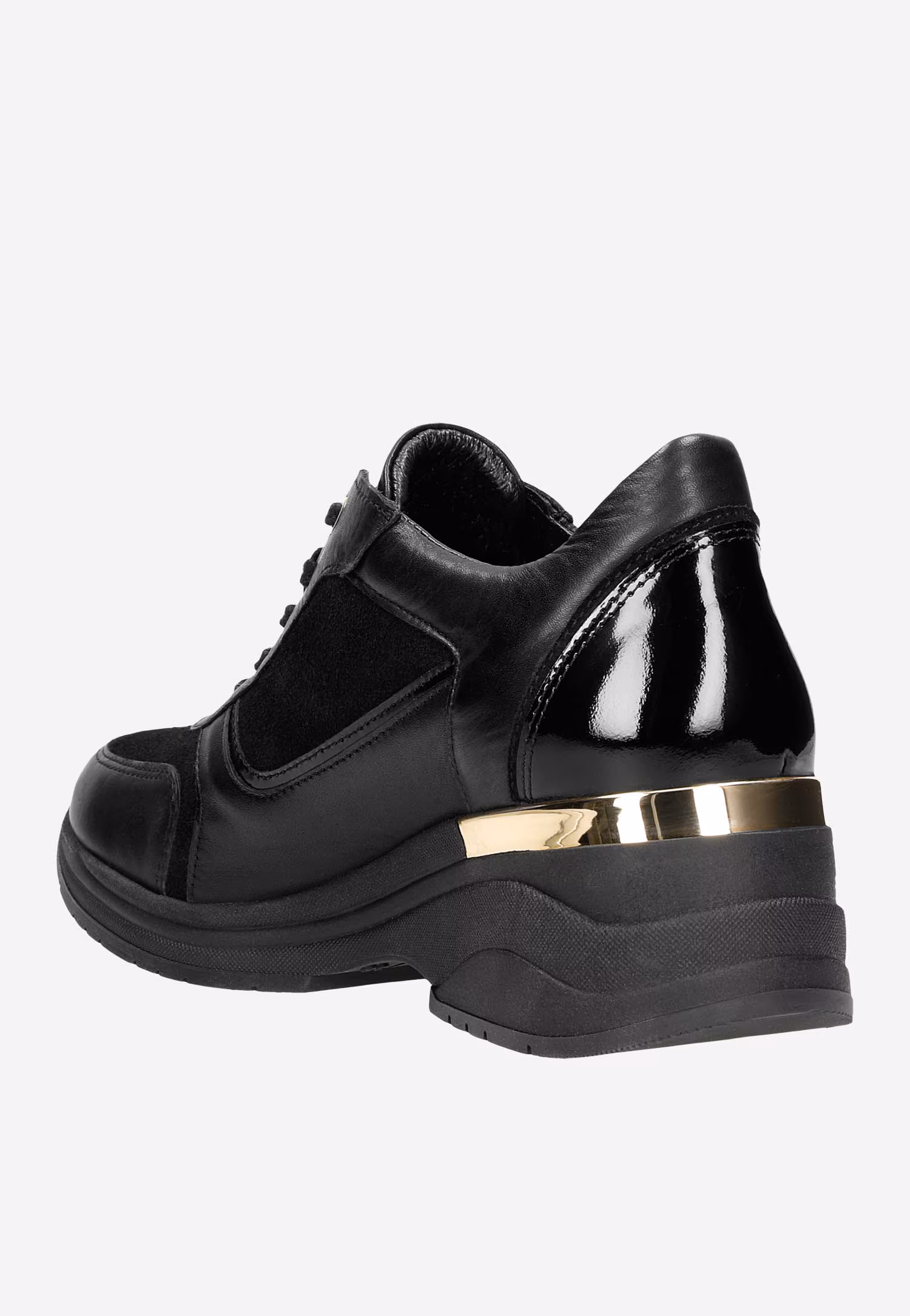 Białe sneakersy damskie na podwyższonej podeszwie