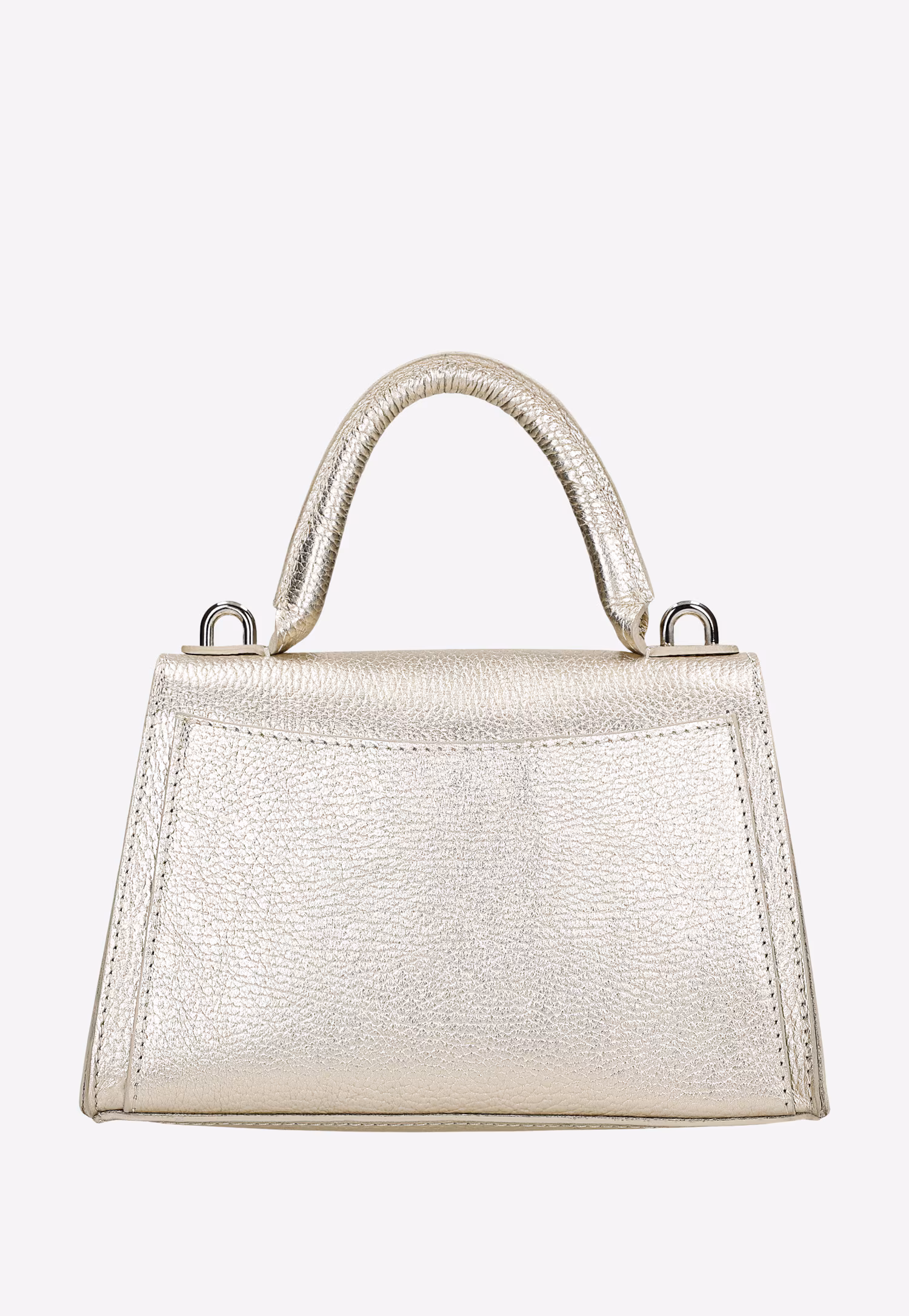 Złota torebka damska typu kuferek