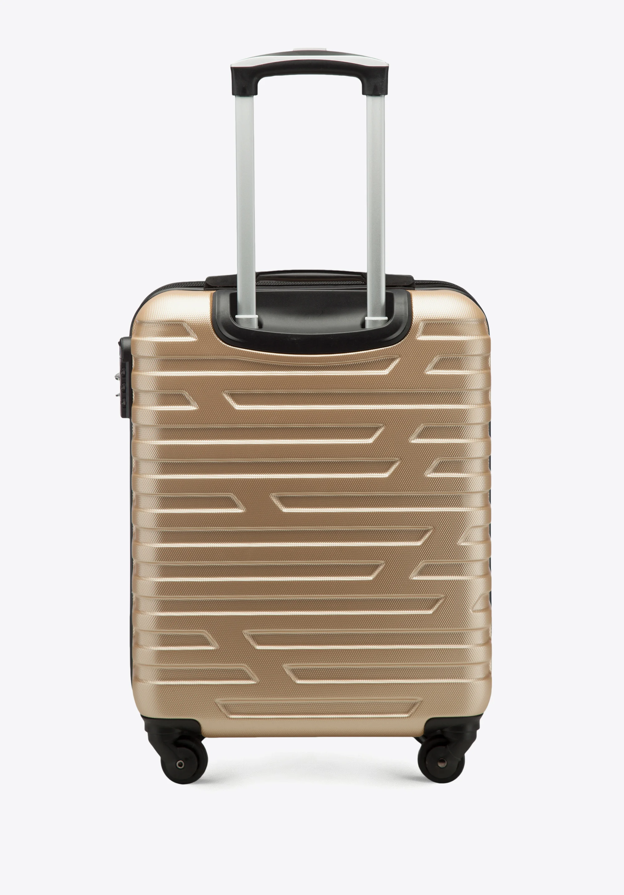 Walizka kabinowa z ABS-u w geometryczny deseń