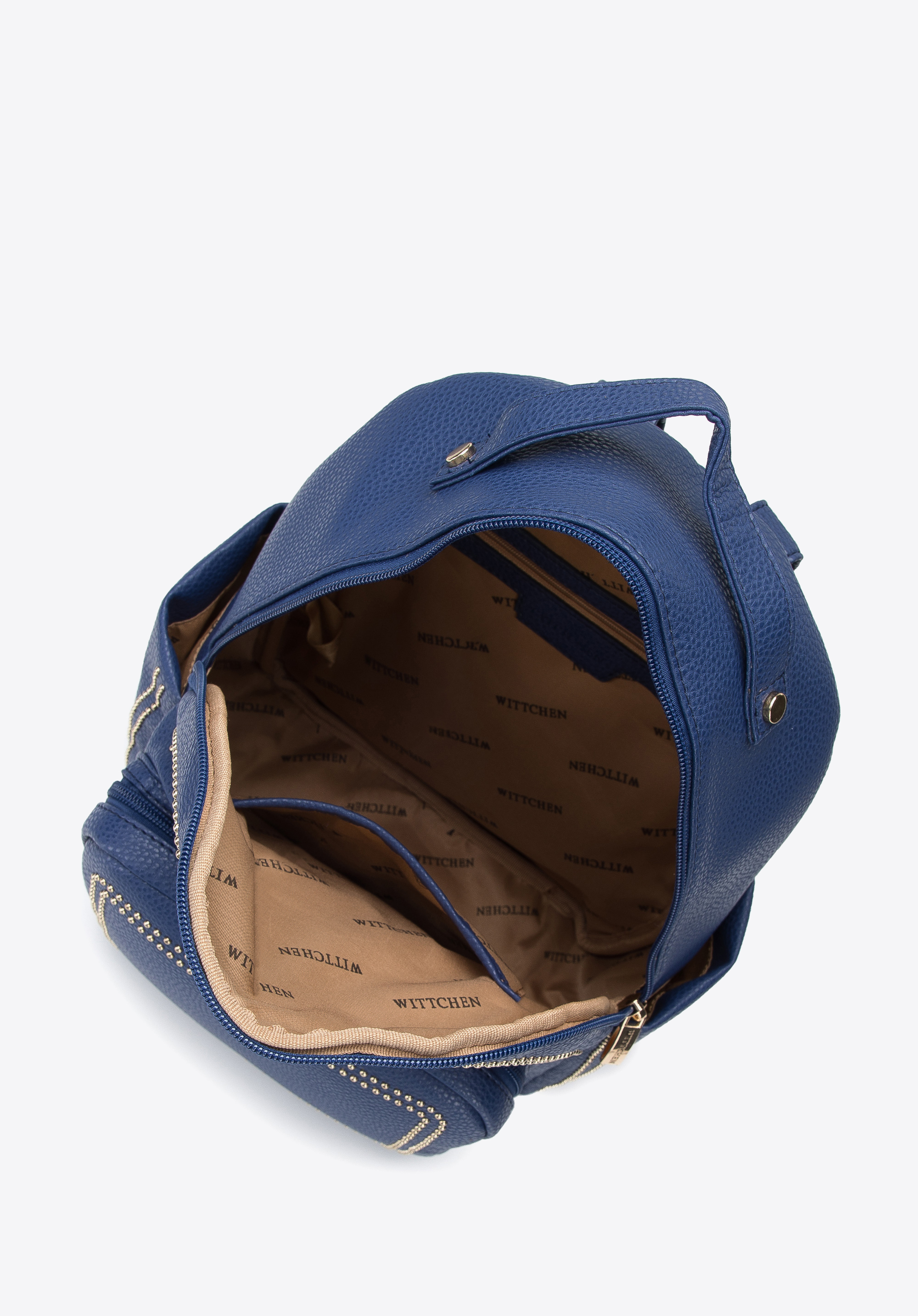 Damski plecak z ozdobnymi nitami