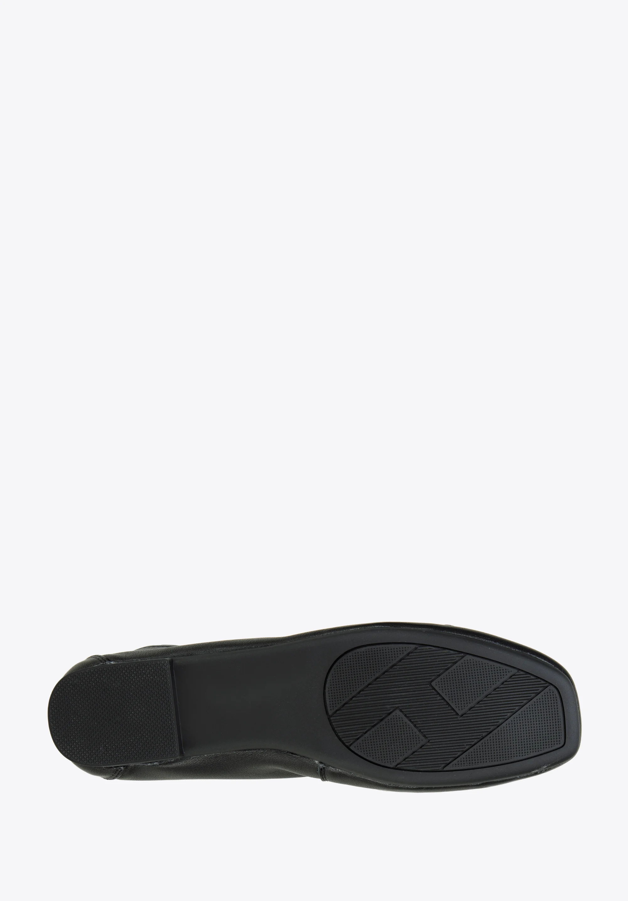 Baleriny z miękkiej skóry z kokardką z monogramem