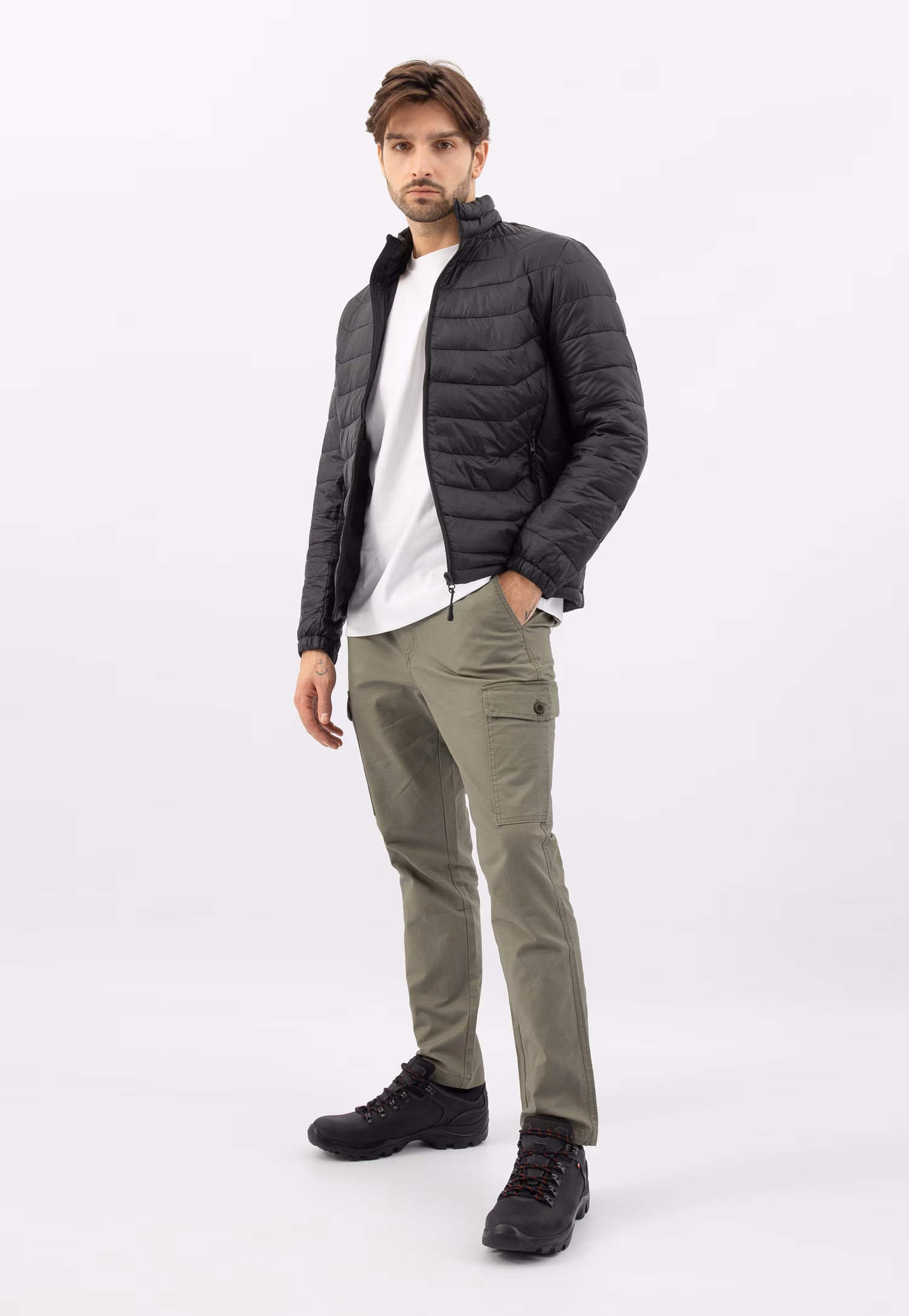 Brązowe męskie półbuty trekkingowe