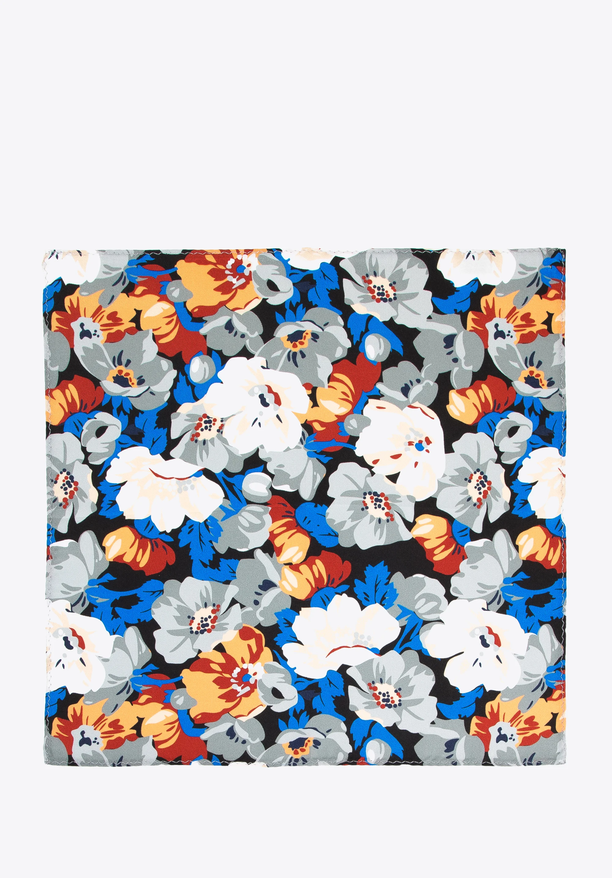 Poszetka jedwabna we wzory