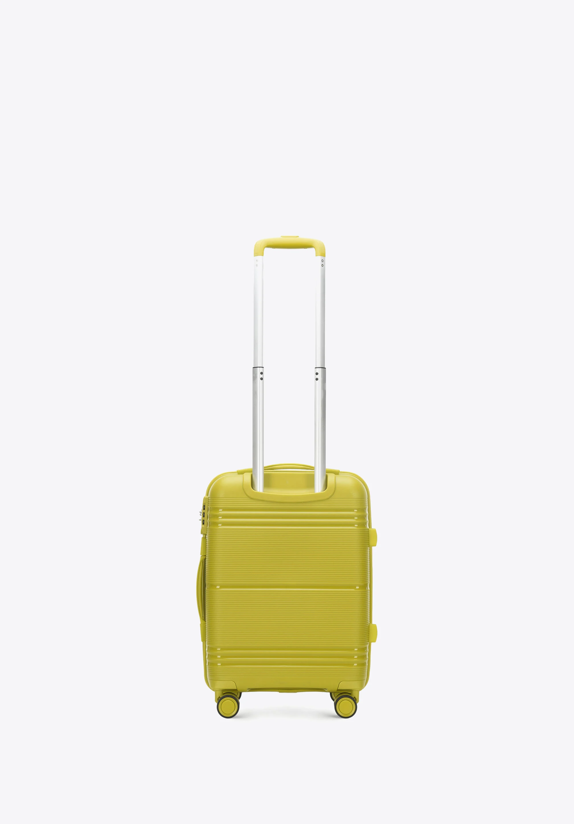 Średnia walizka z polipropylenu jednokolorowa