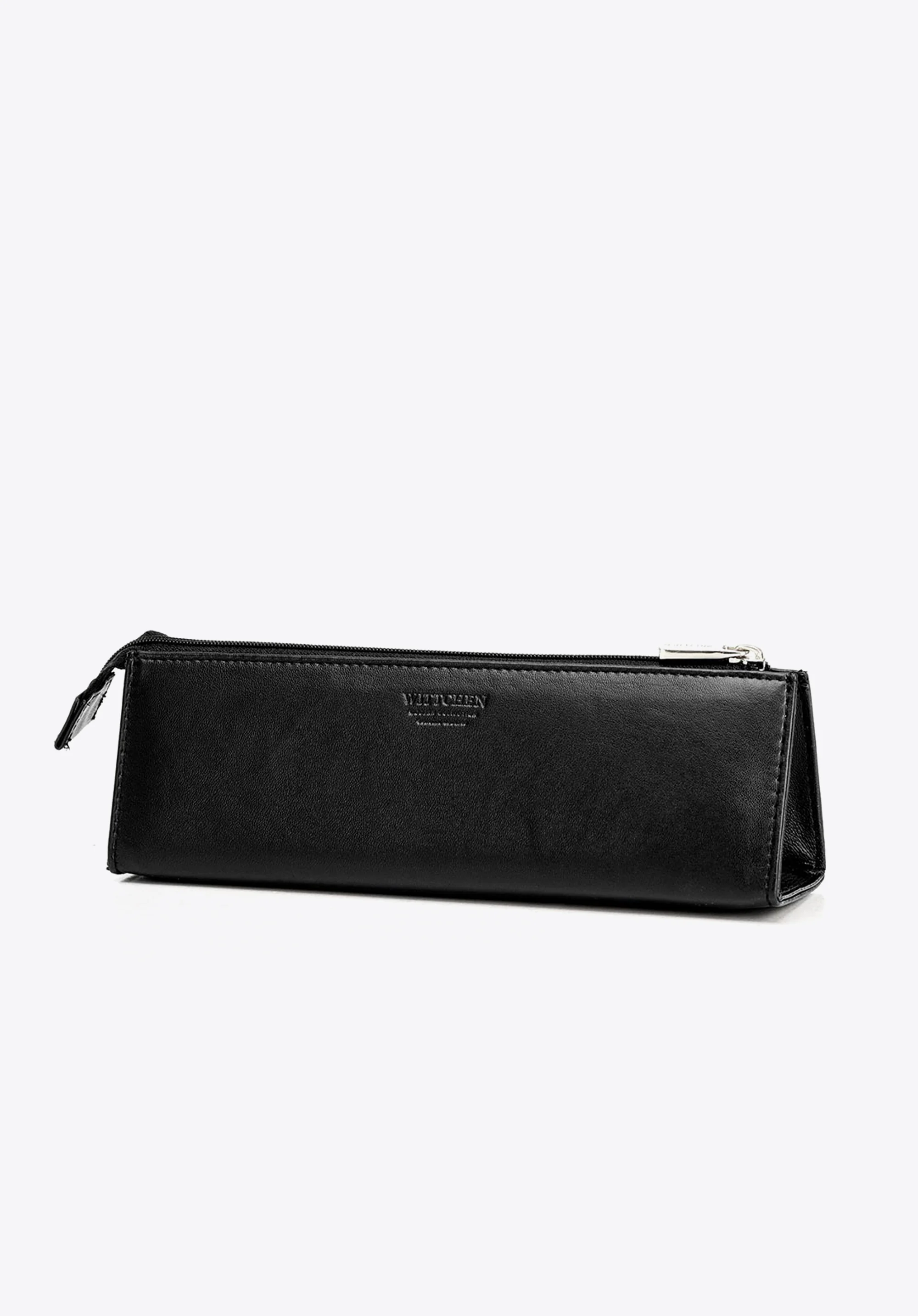 Etui na okulary ze skóry trójkątne