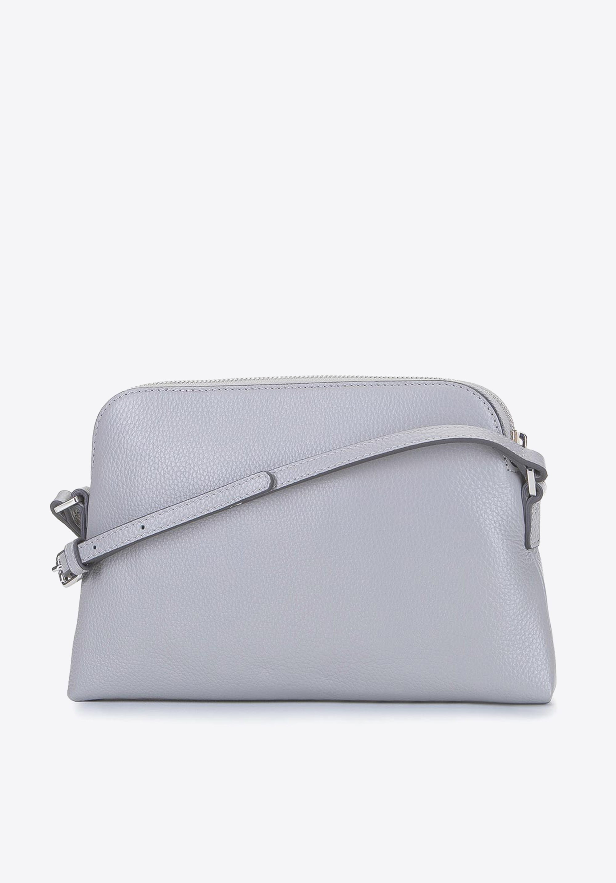 Damska listonoszka skórzana trapezowa