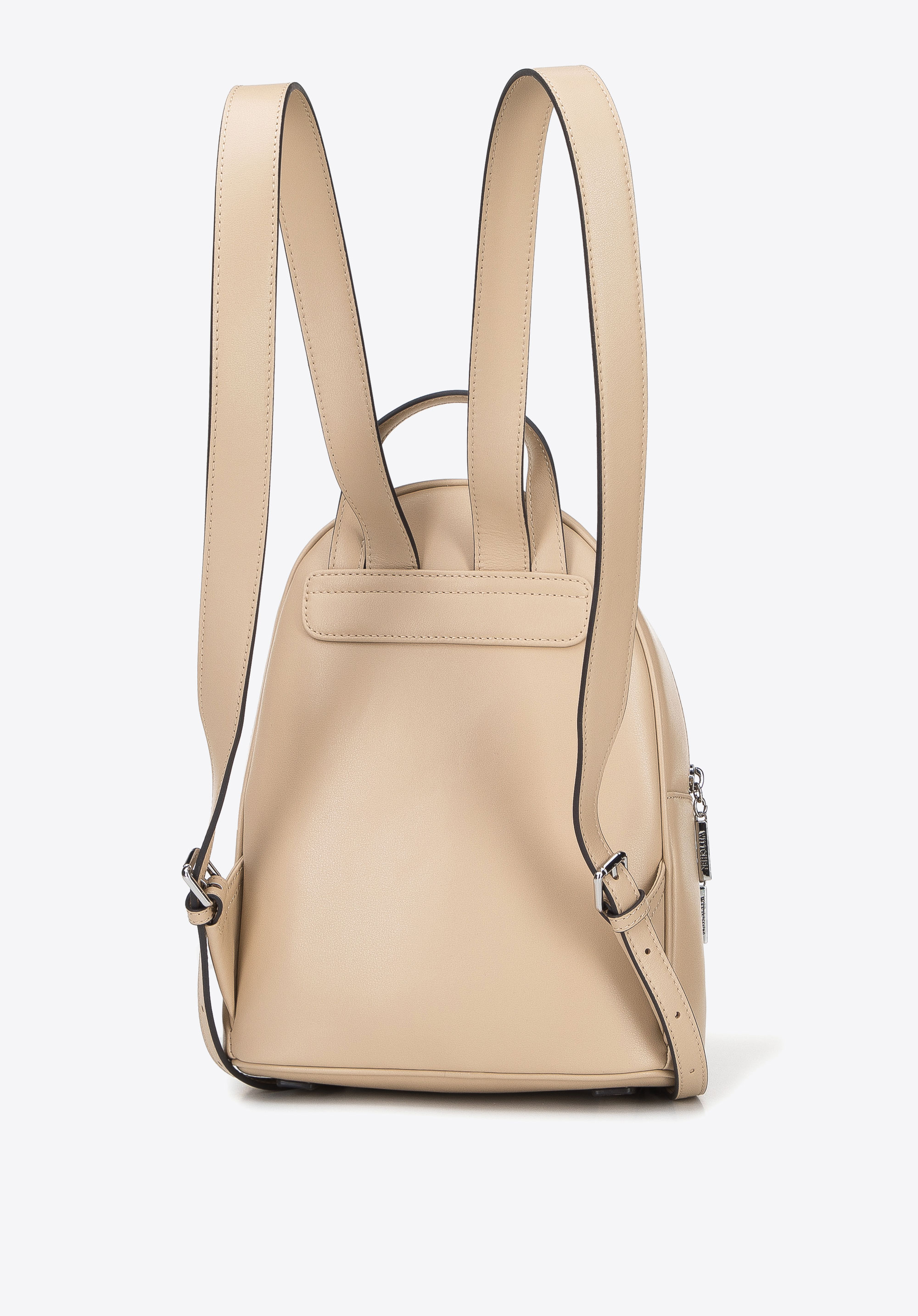 Damski plecak skórzany z monogramem mały