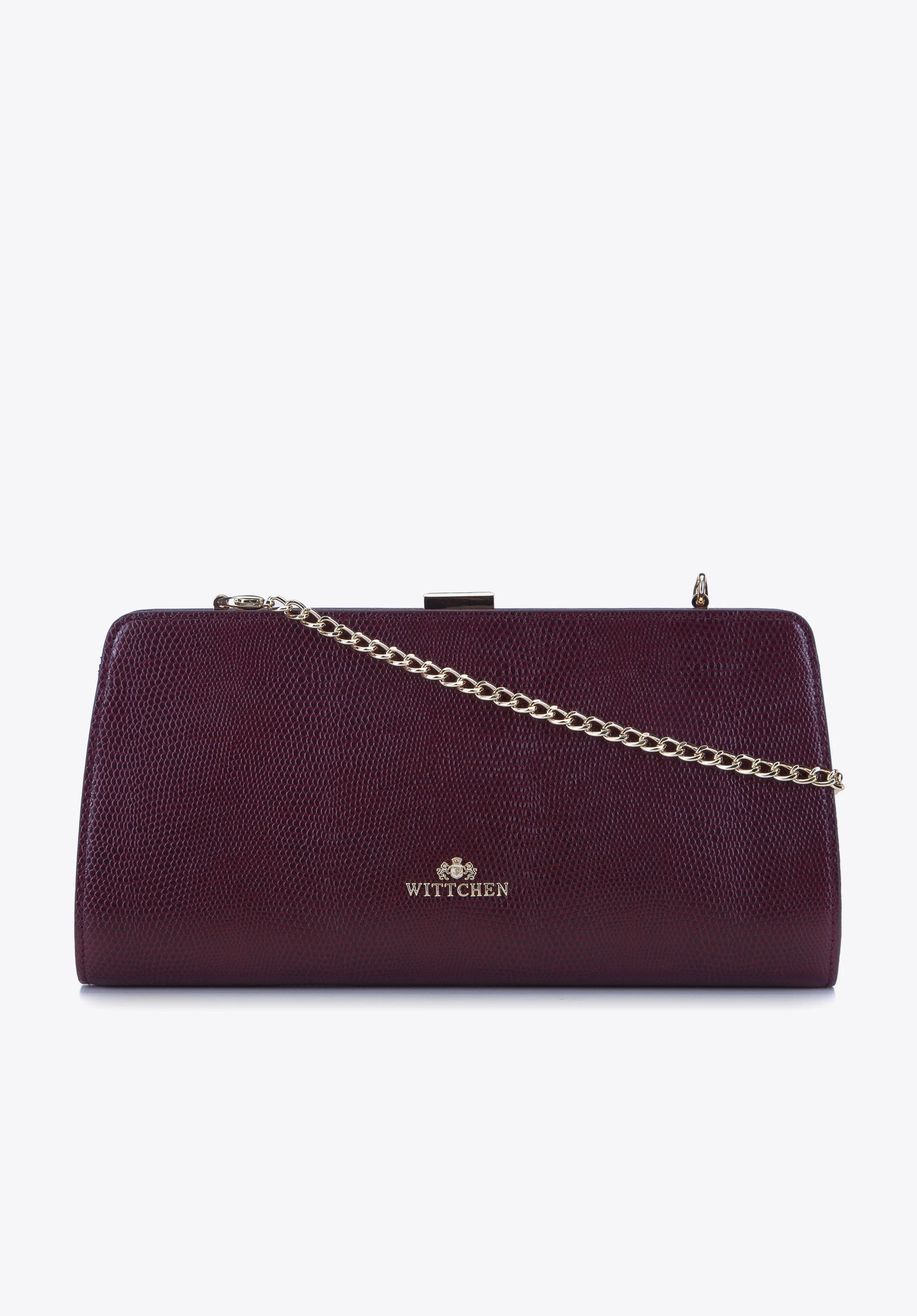 Kopertówka skórzana XXL na łańcuszku