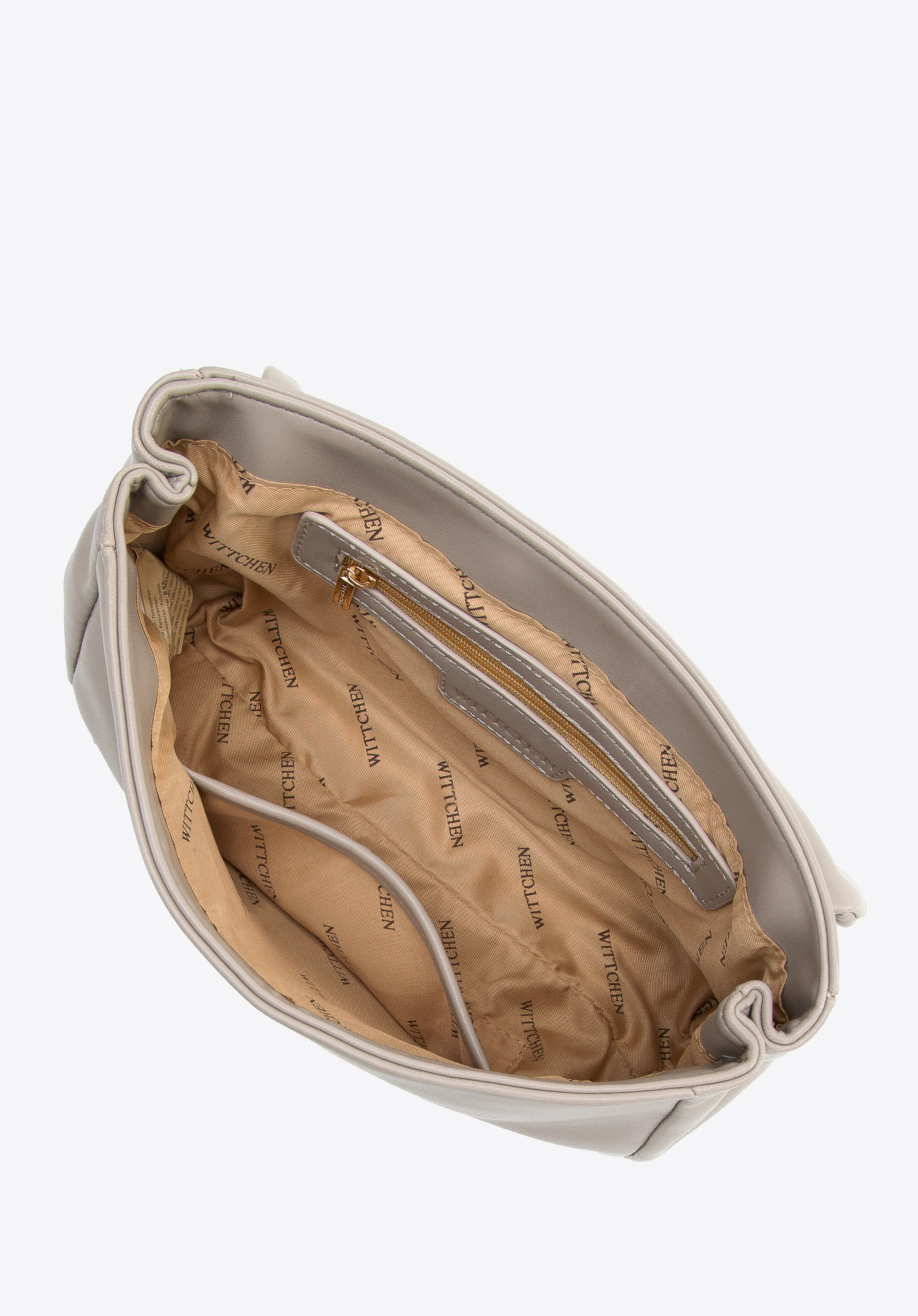 Damska torebka pikowana w jodełkę