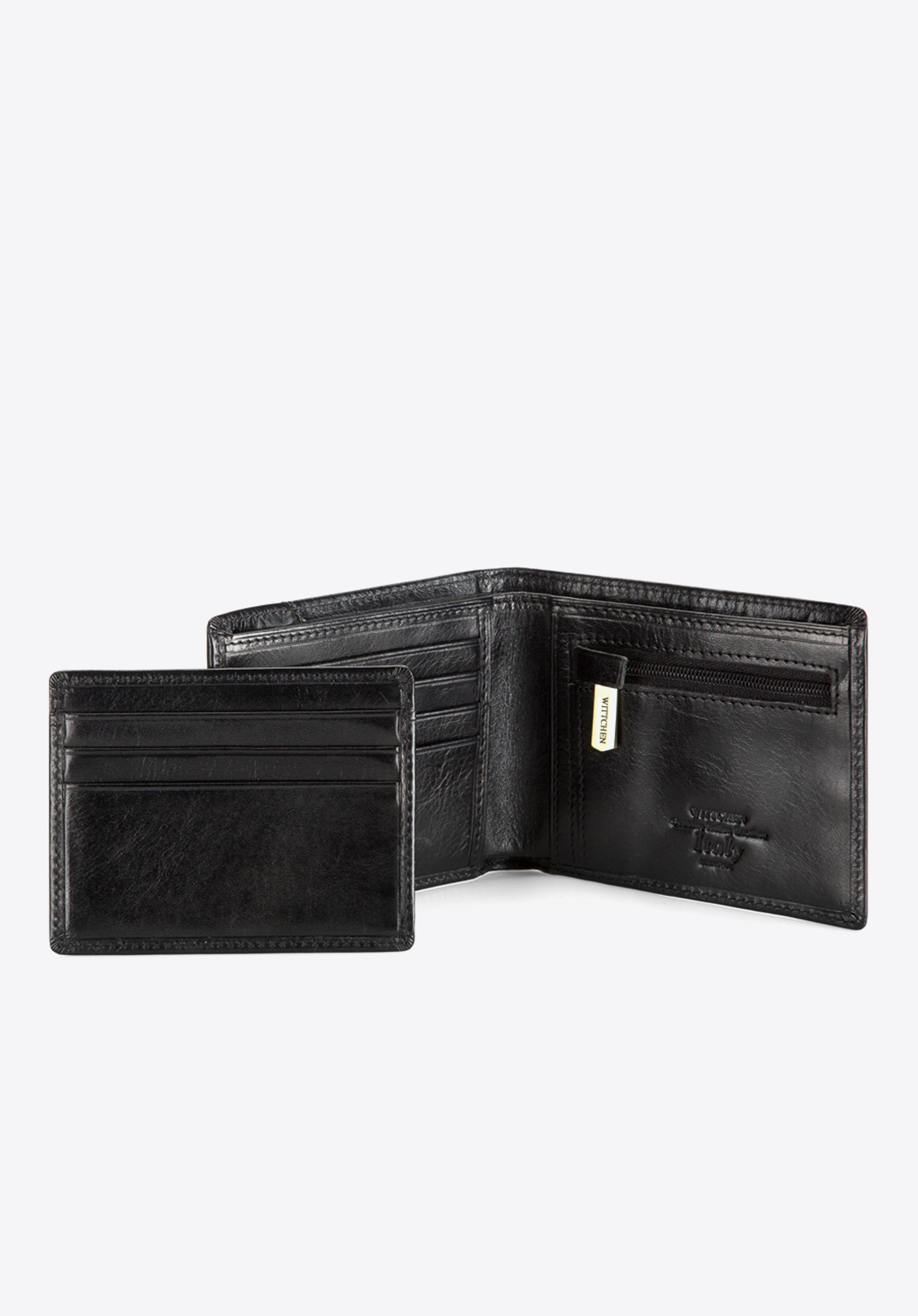 Portfel skórzany z wyjmowanym panelem