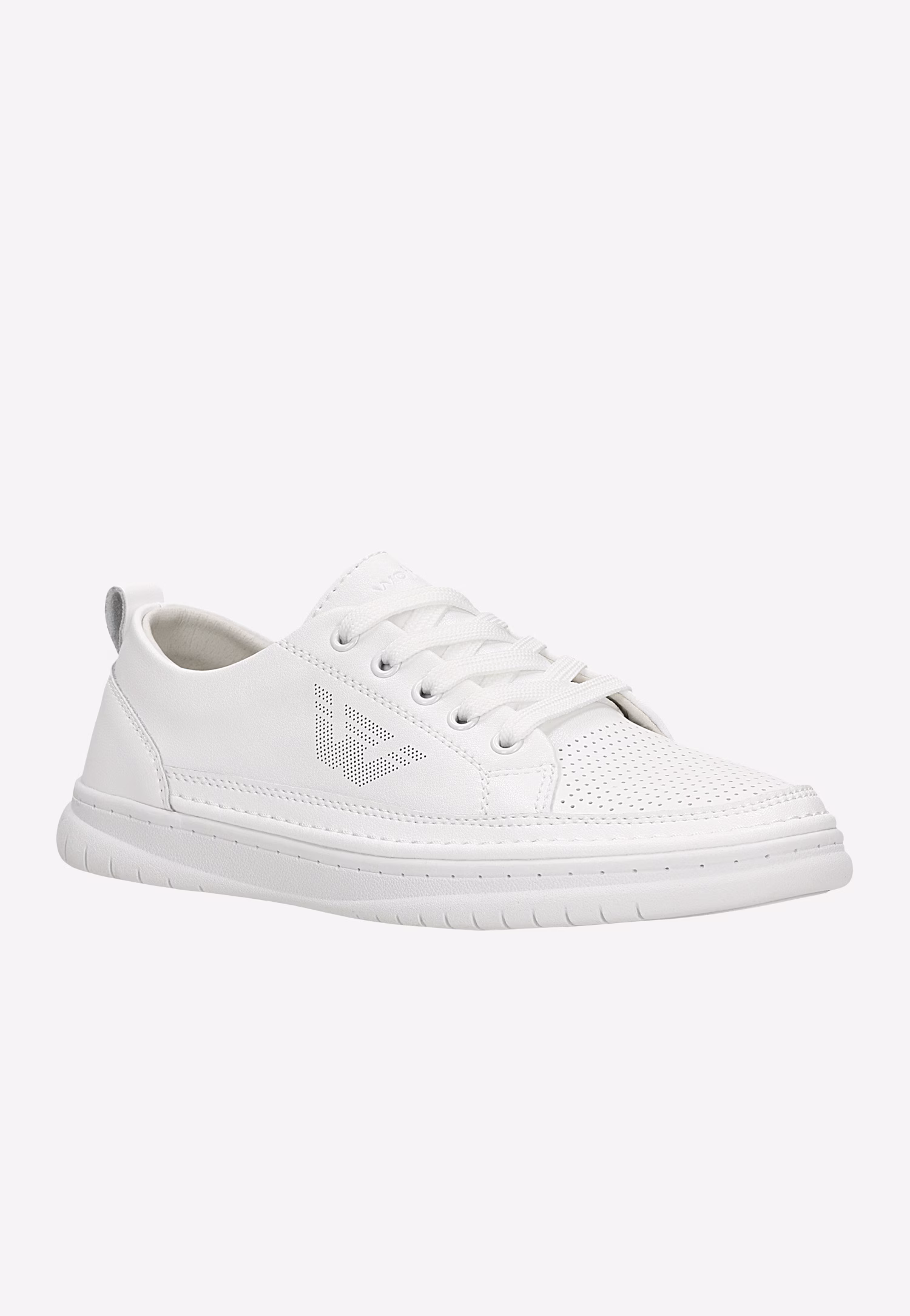 Białe letnie trampki na gumowej podeszwie