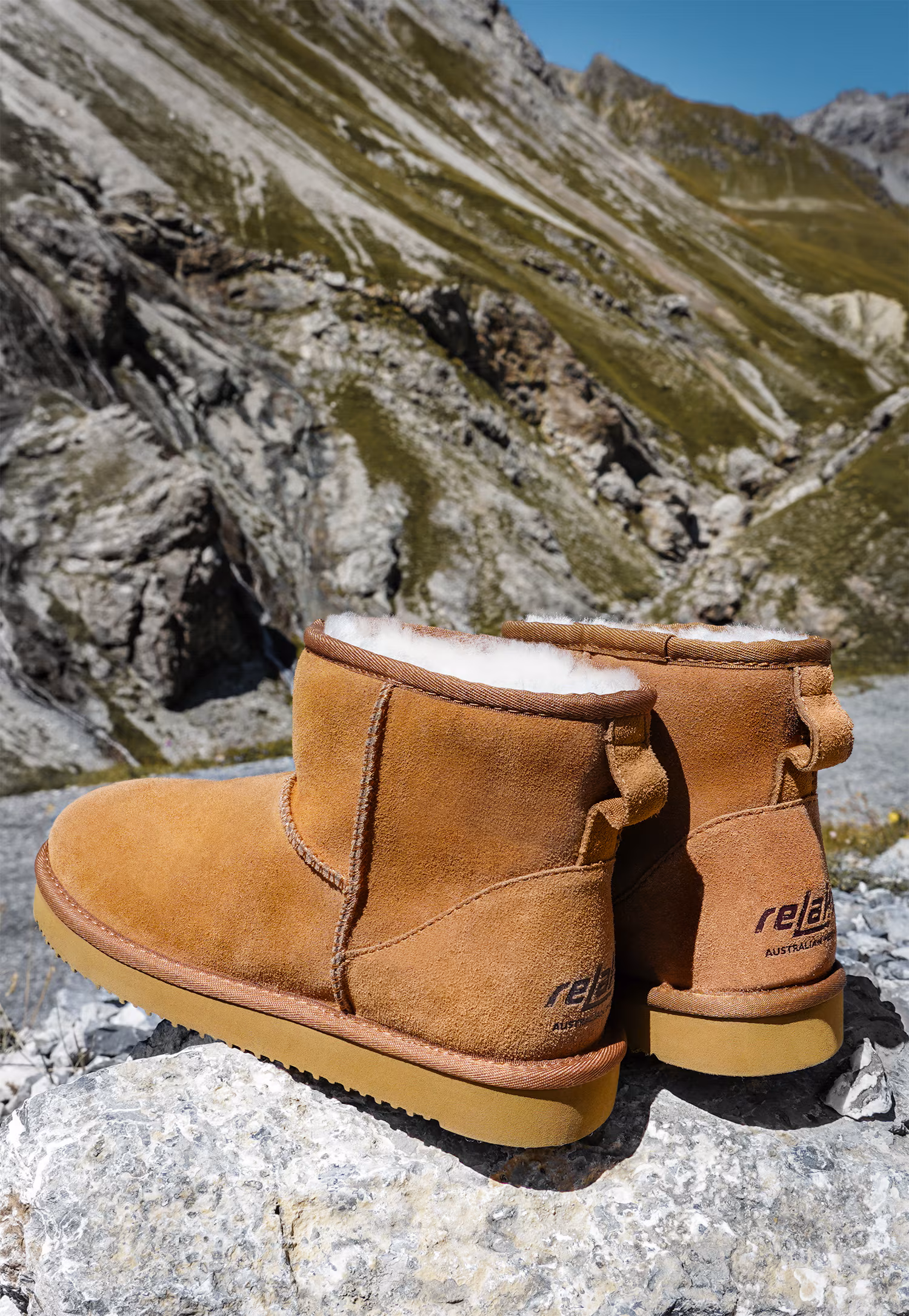 RELAKS ciepłe czarne Śniegowce damskie