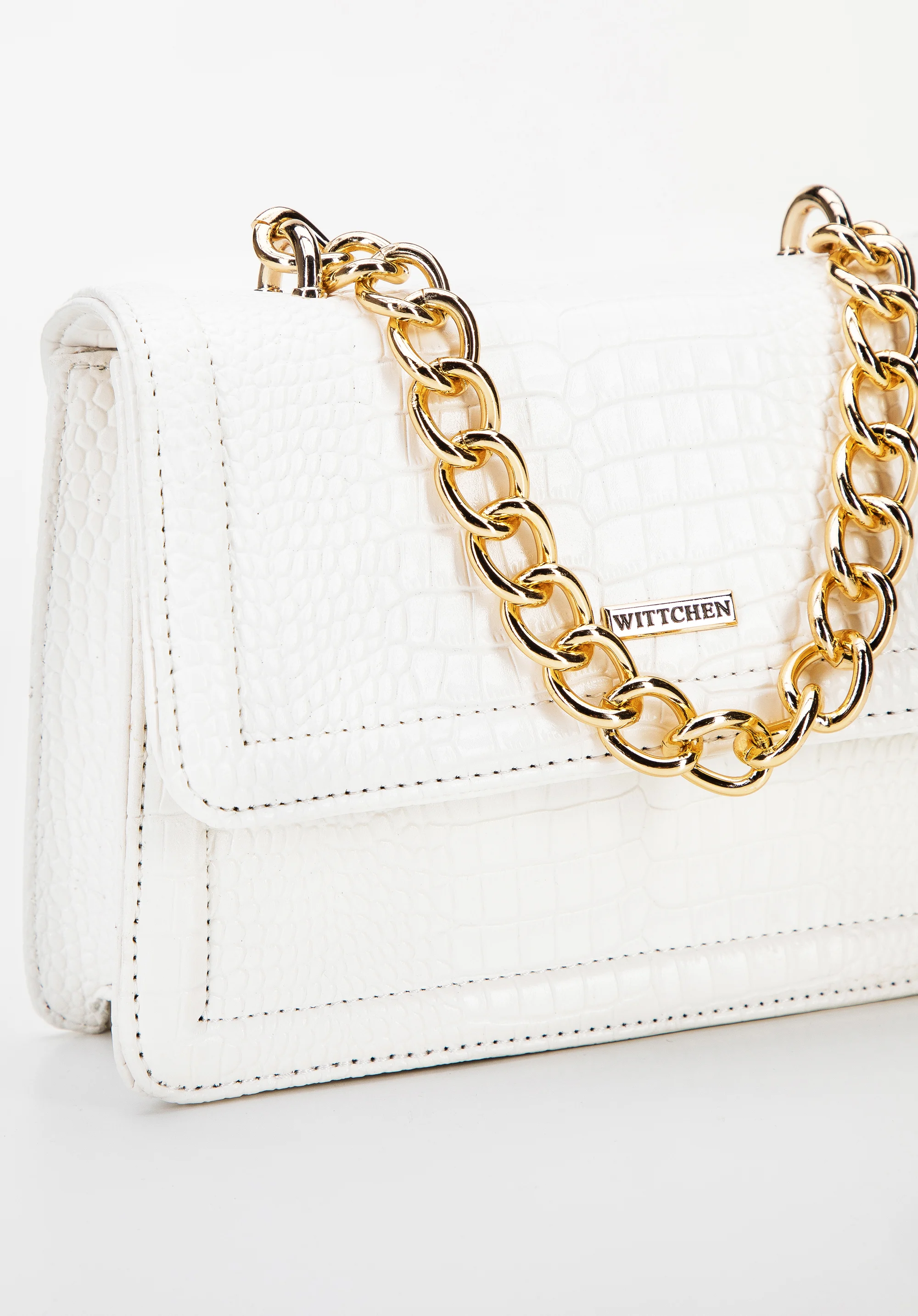 Minikuferek z ekoskóry o fakturze croco