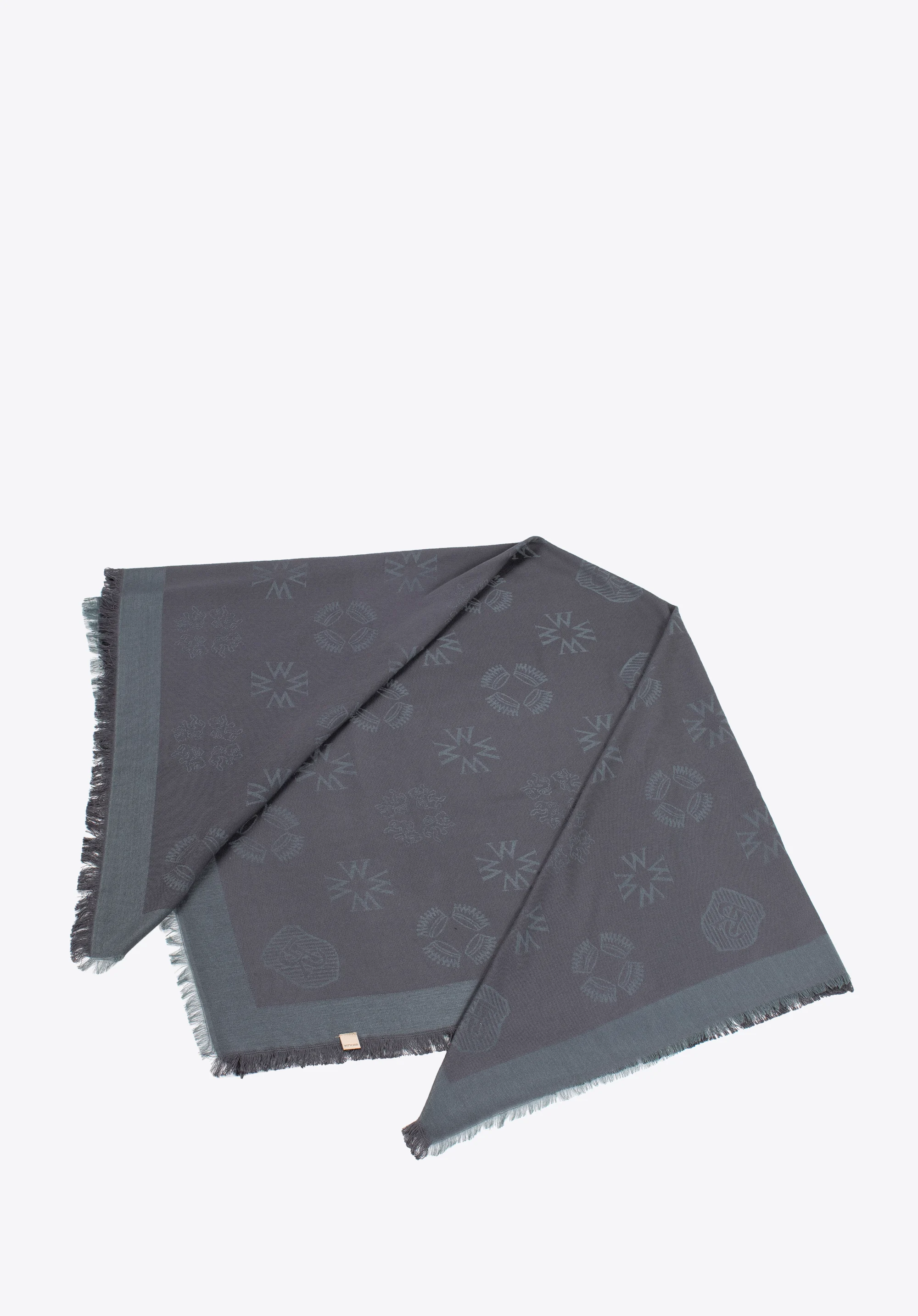 Damska chusta z bambusem tkana w monogram