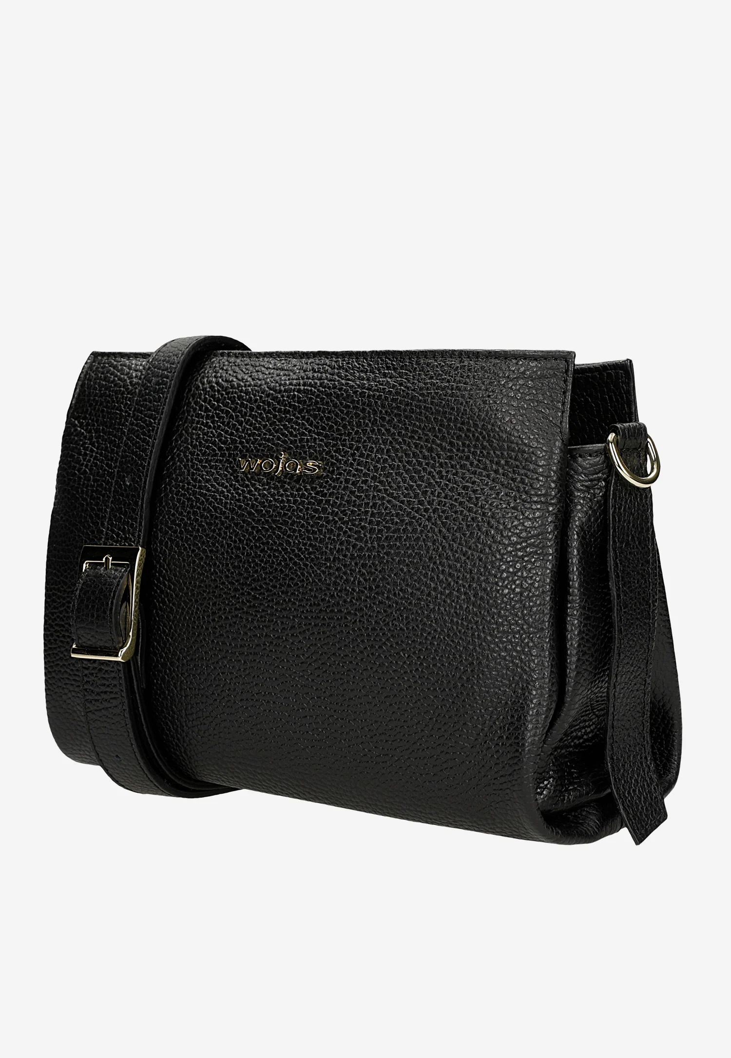 Ciemnobrązowa skórzana torebka damska na ramię