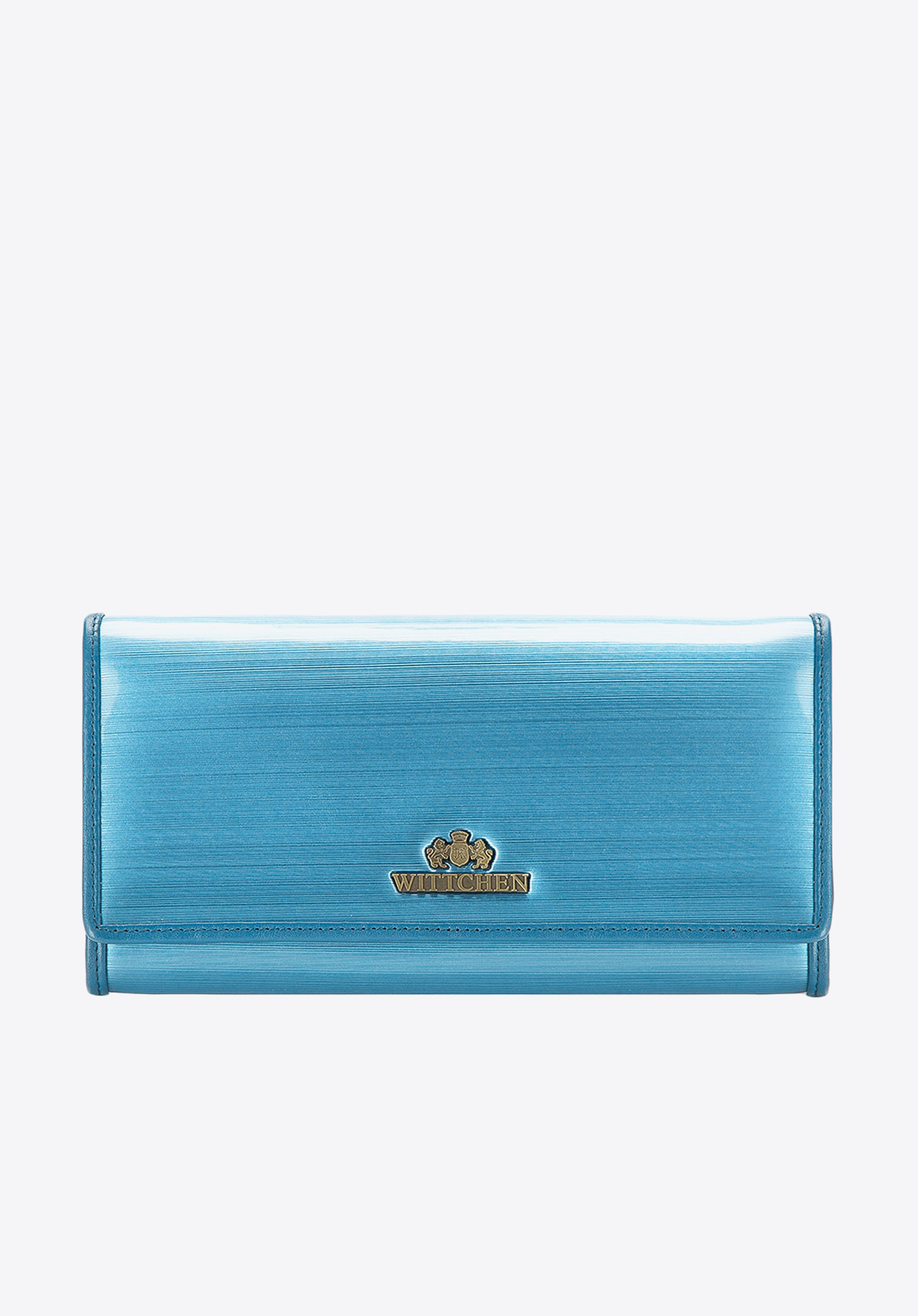 Damski portfel ze skóry lakierowany duży