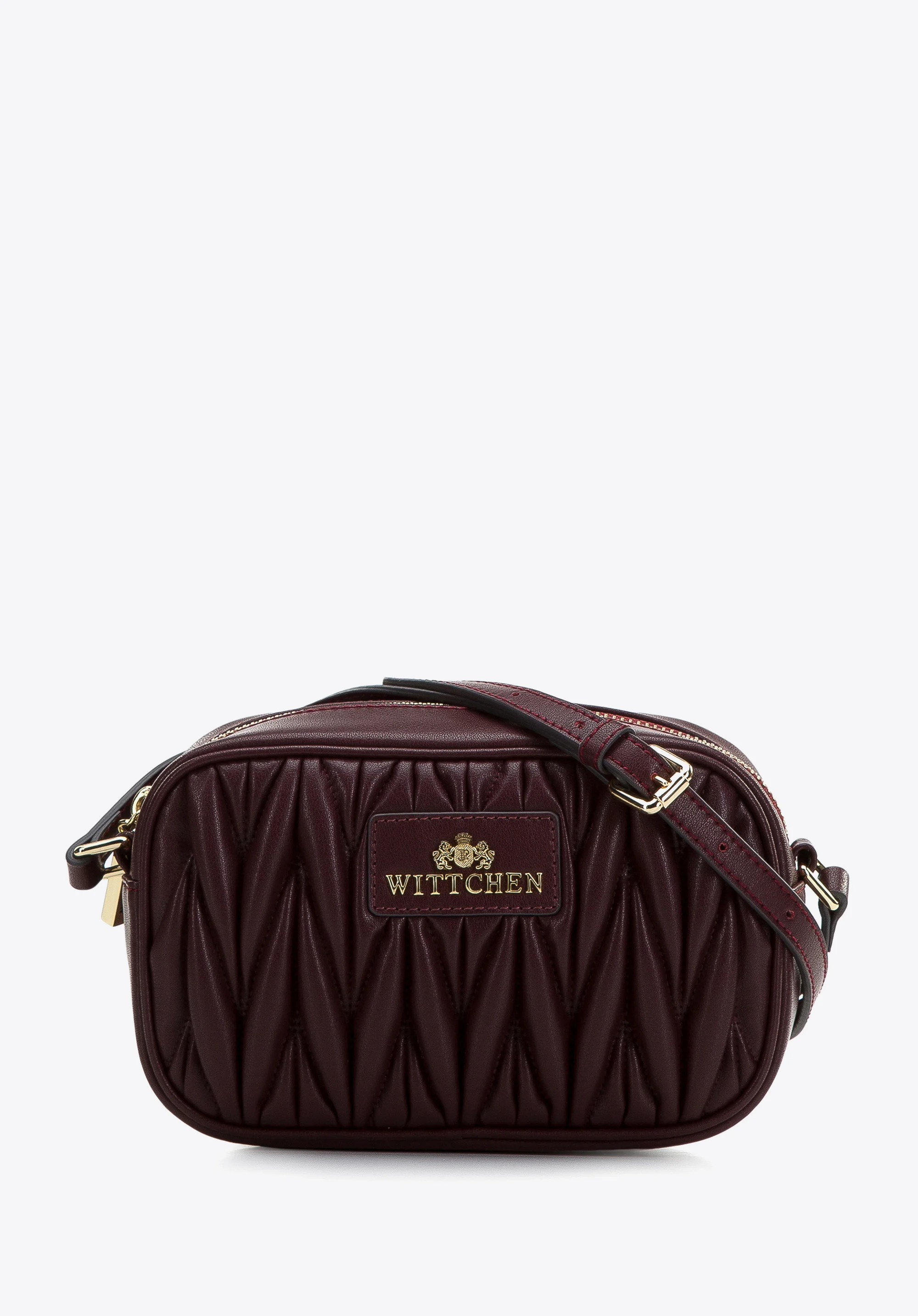 Damska listonoszka skórzana z marszczeniem