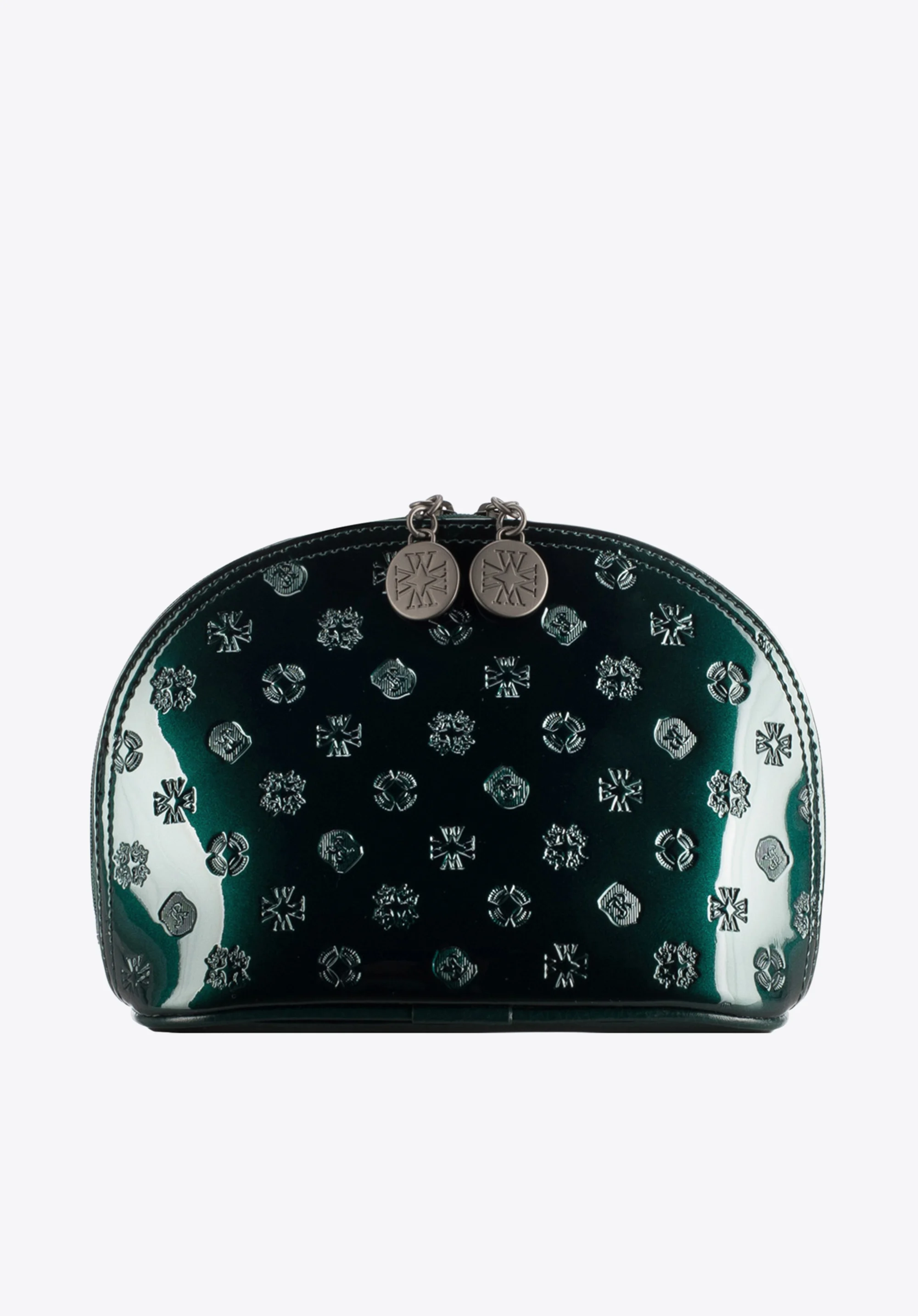 Damska kosmetyczka skórzana lakierowana z monogramem