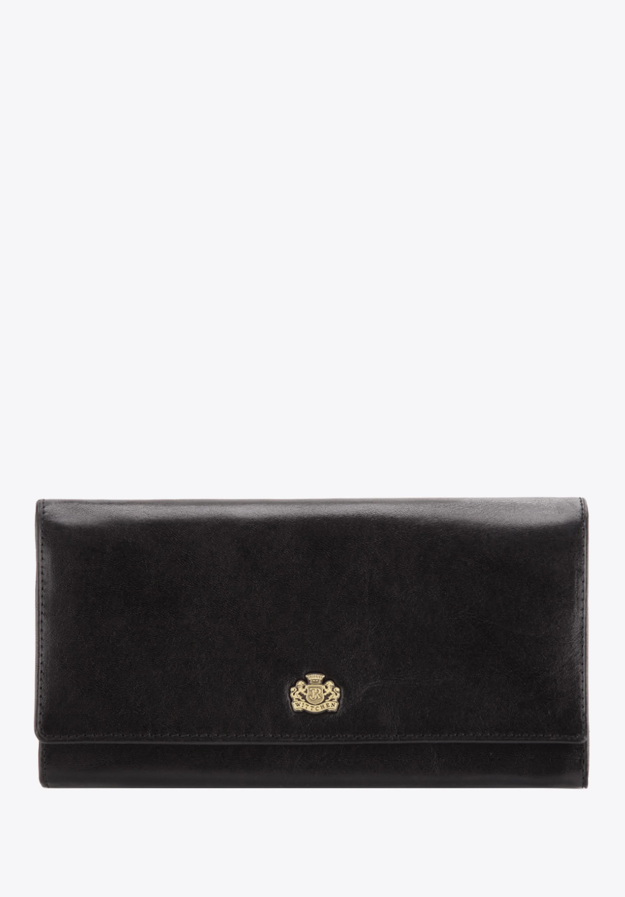 Damski portfel skórzany z herbem duży
