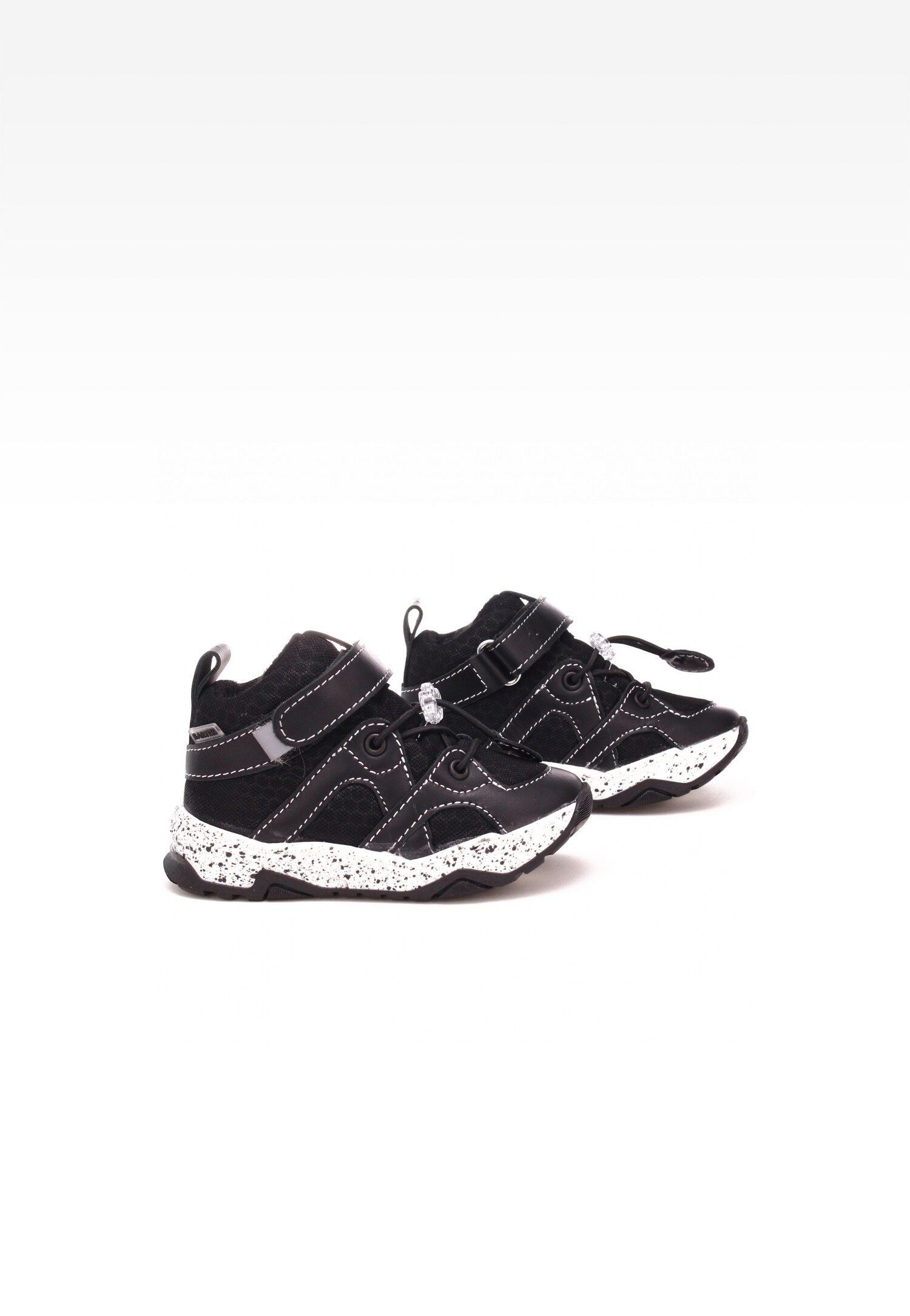 Trzewiki ocieplane BARTEK 1166-GREP, dla chłopców, szaro-czerwony