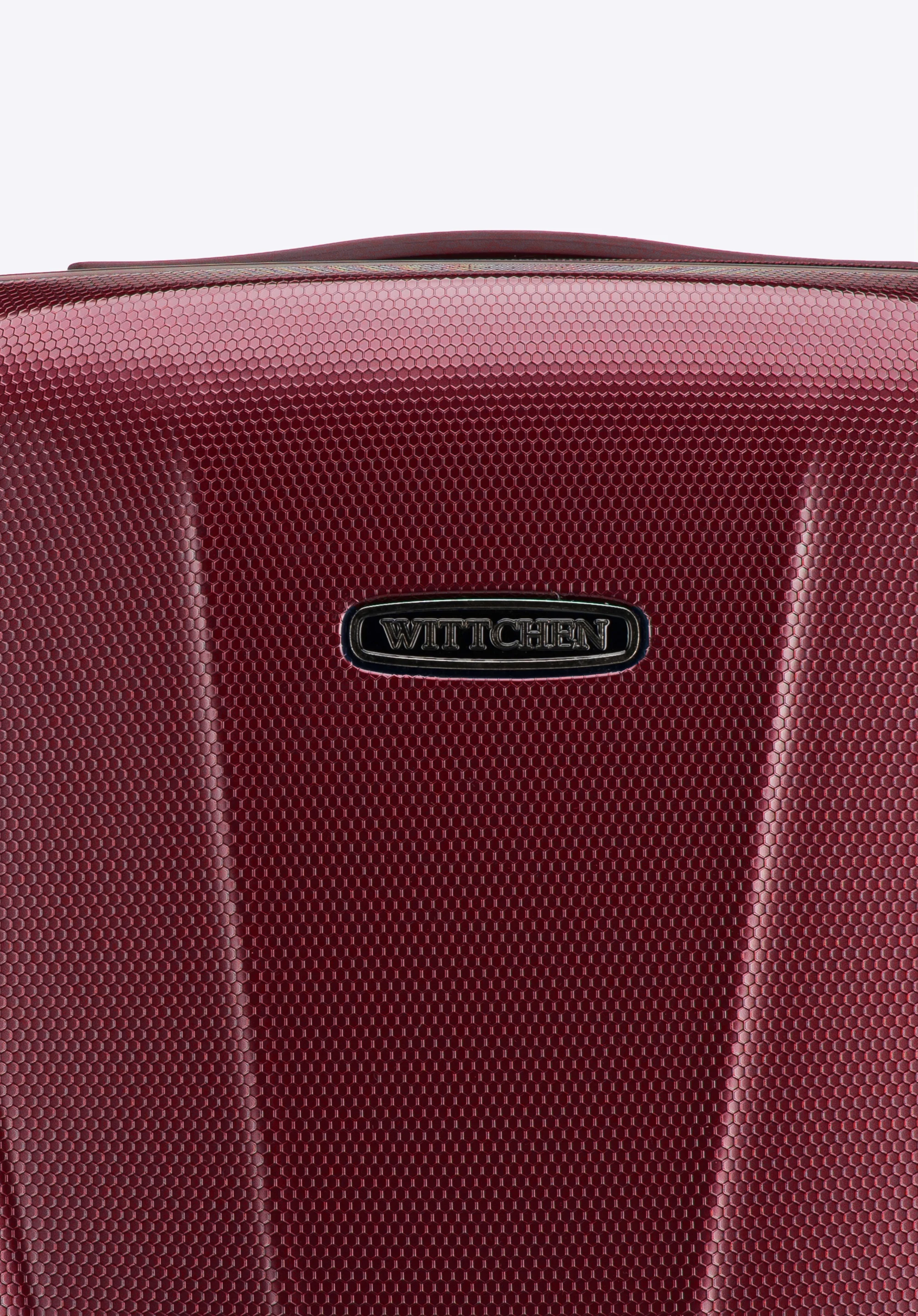 Walizka kabinowa z polikarbonu geometryczna