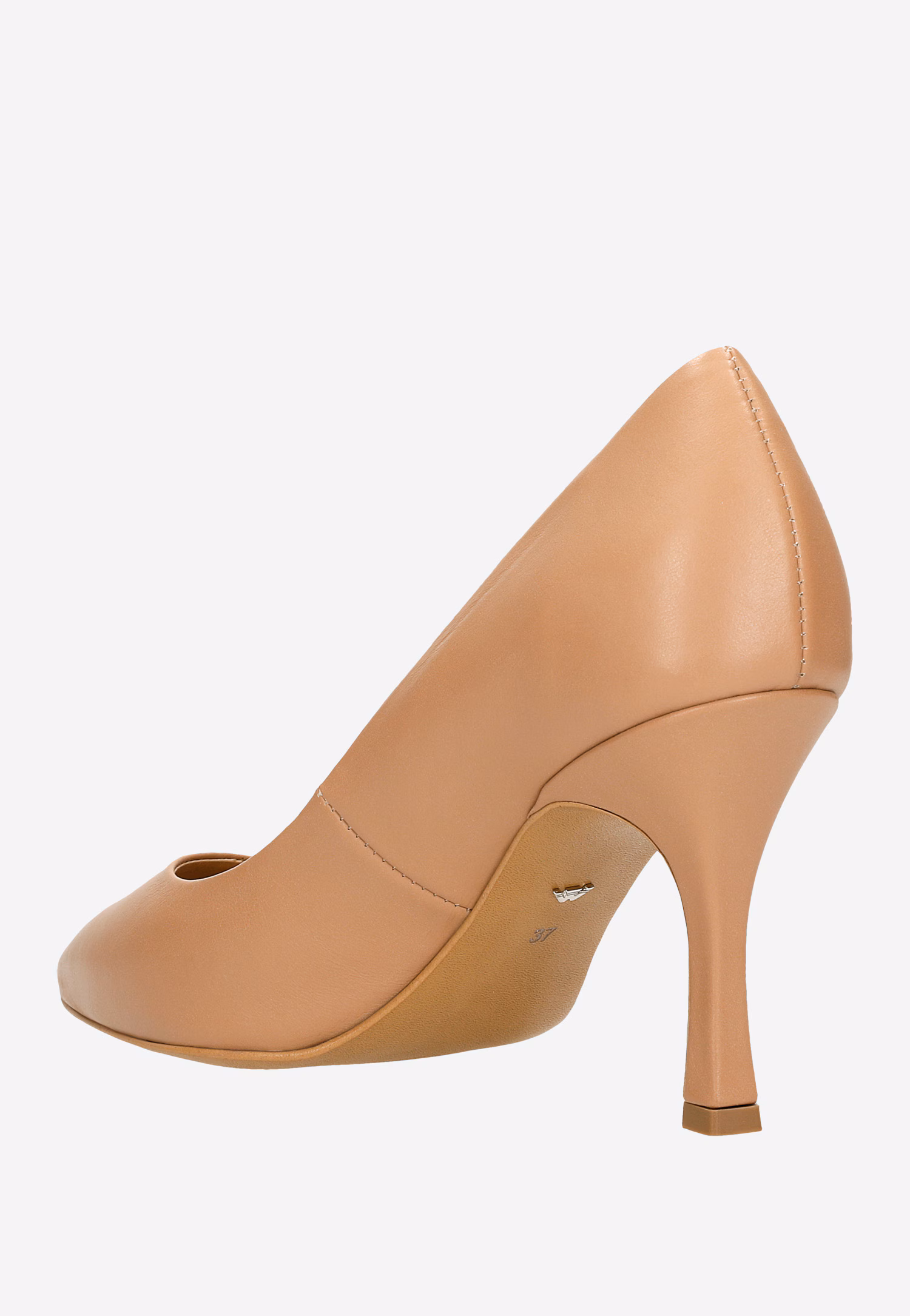 Brązowe czółenka z noskiem w szpic