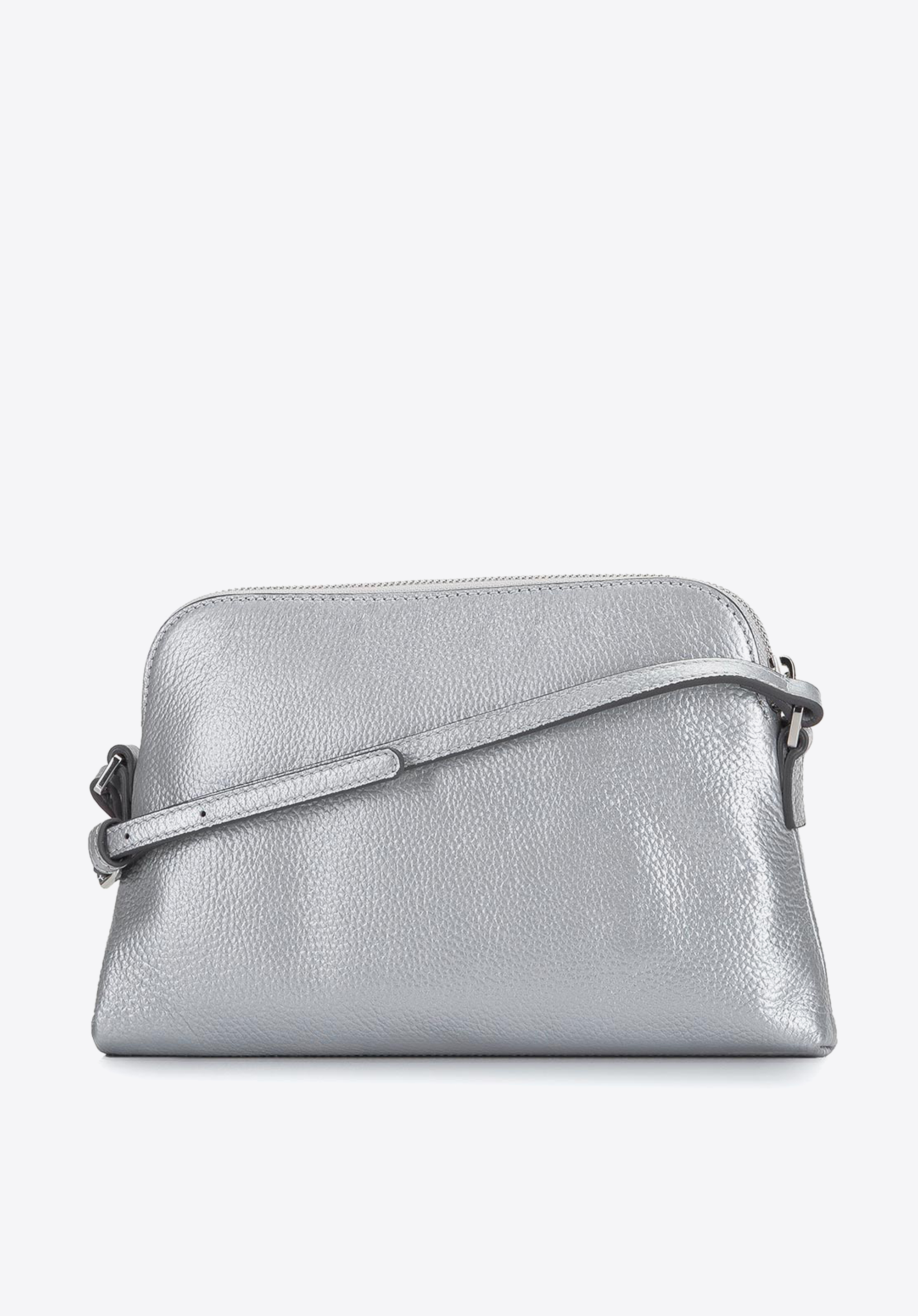 Damska listonoszka skórzana trapezowa