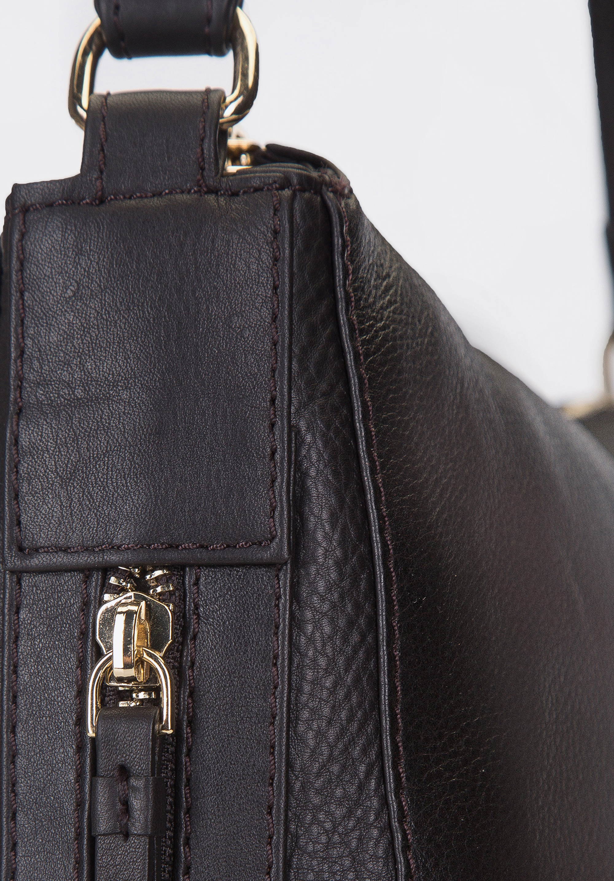 Torba worek ze skóry zaokrąglona