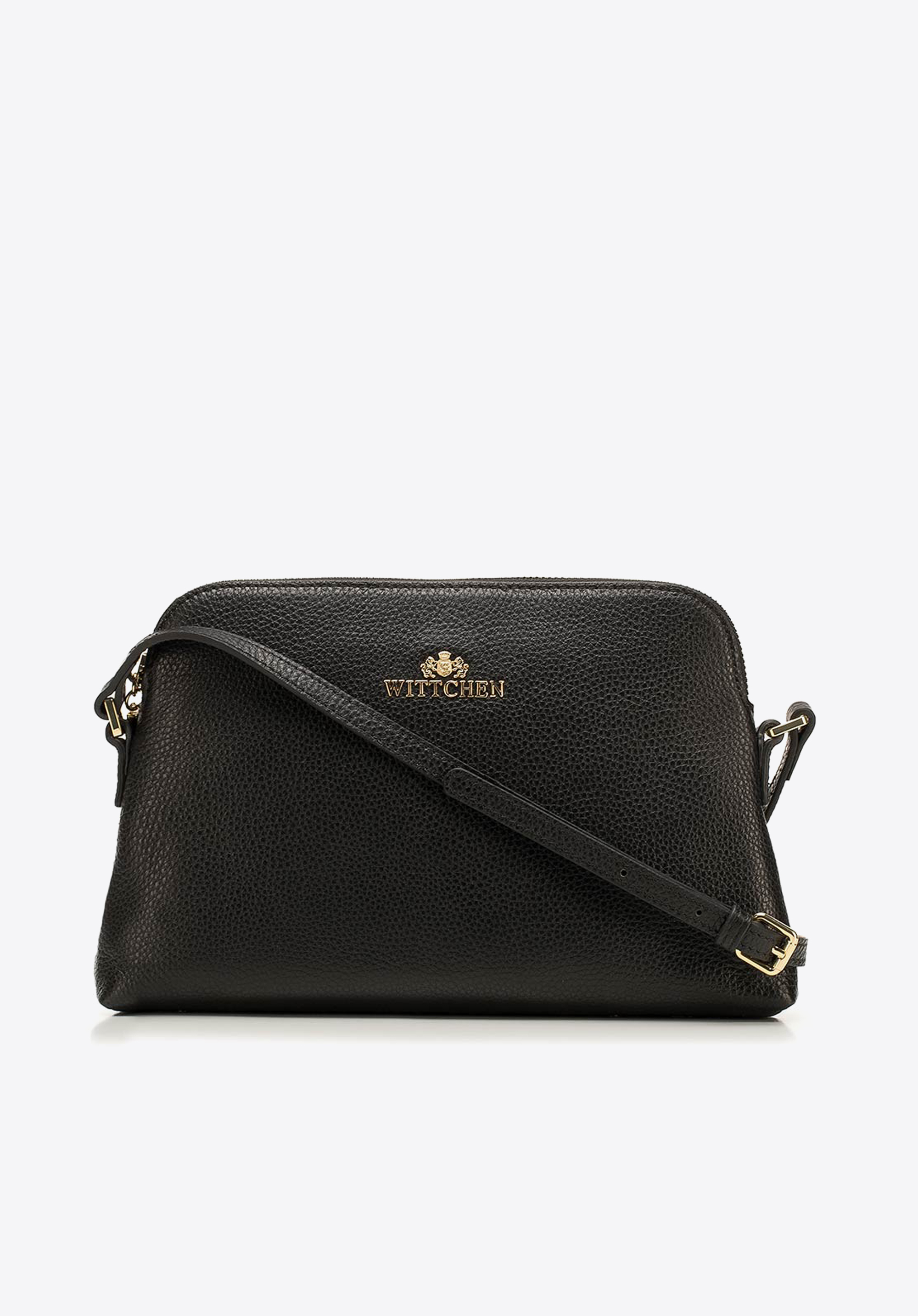 Damska listonoszka skórzana trapezowa