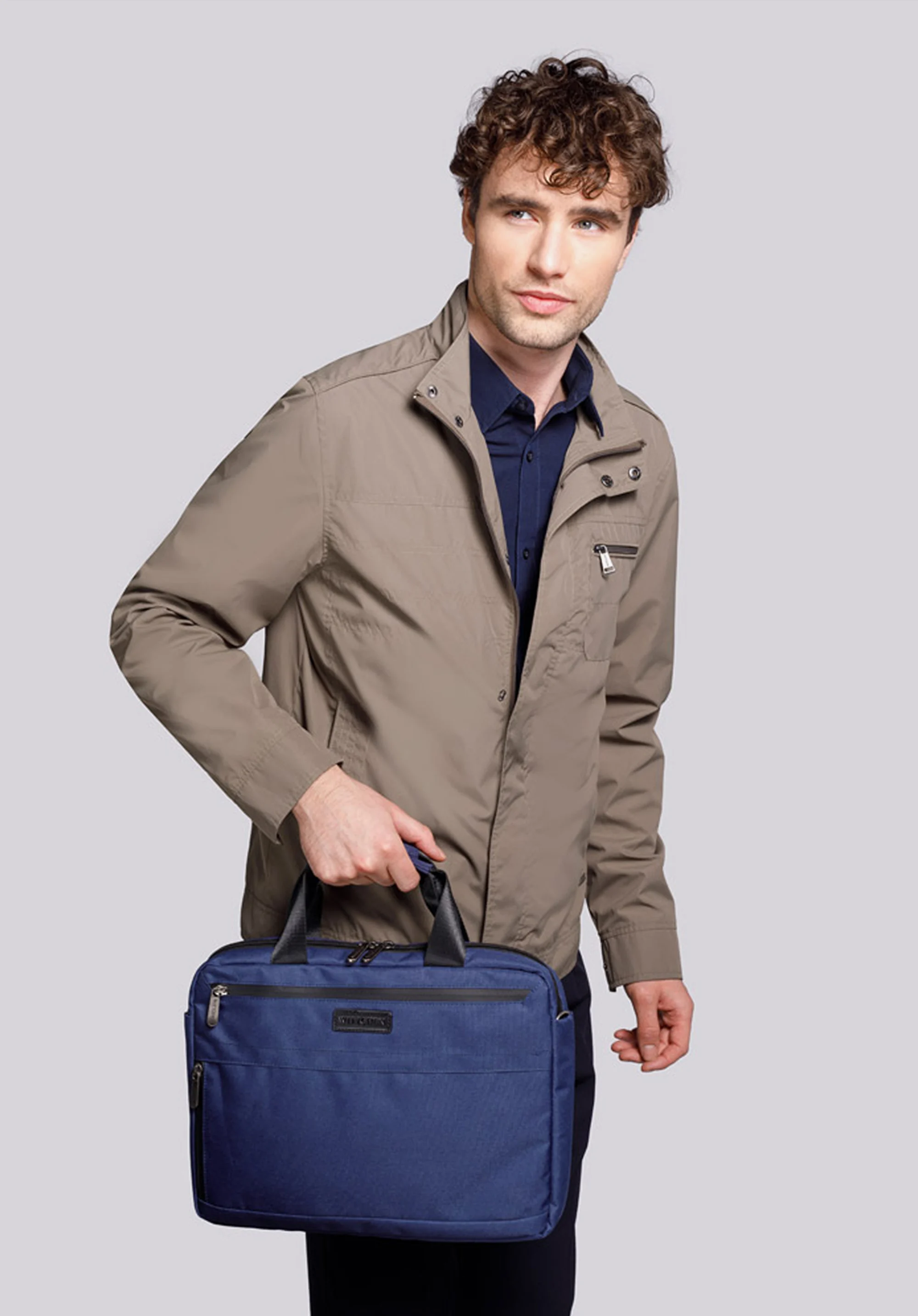 Męska torba na laptopa 13” z boczną kieszenią mała