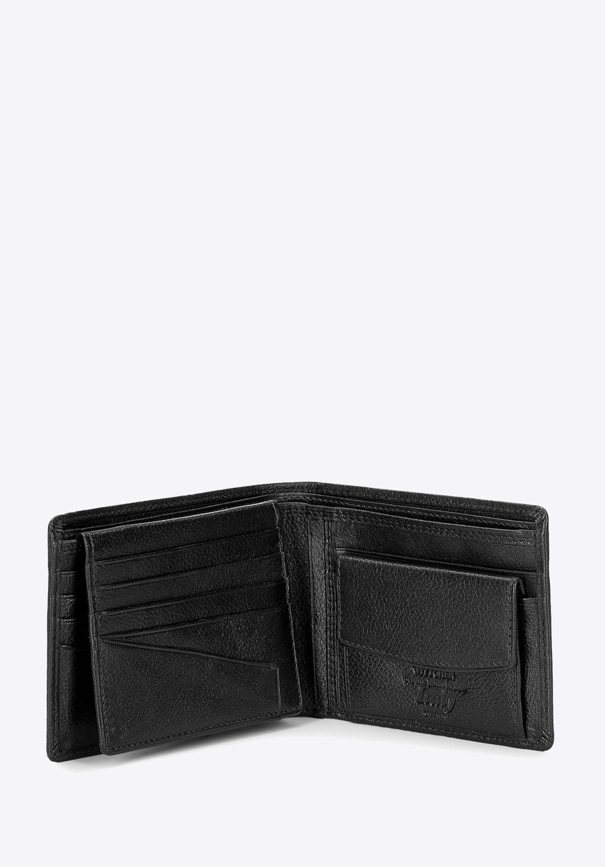 Męski portfel skórzany z wykładanym panelem