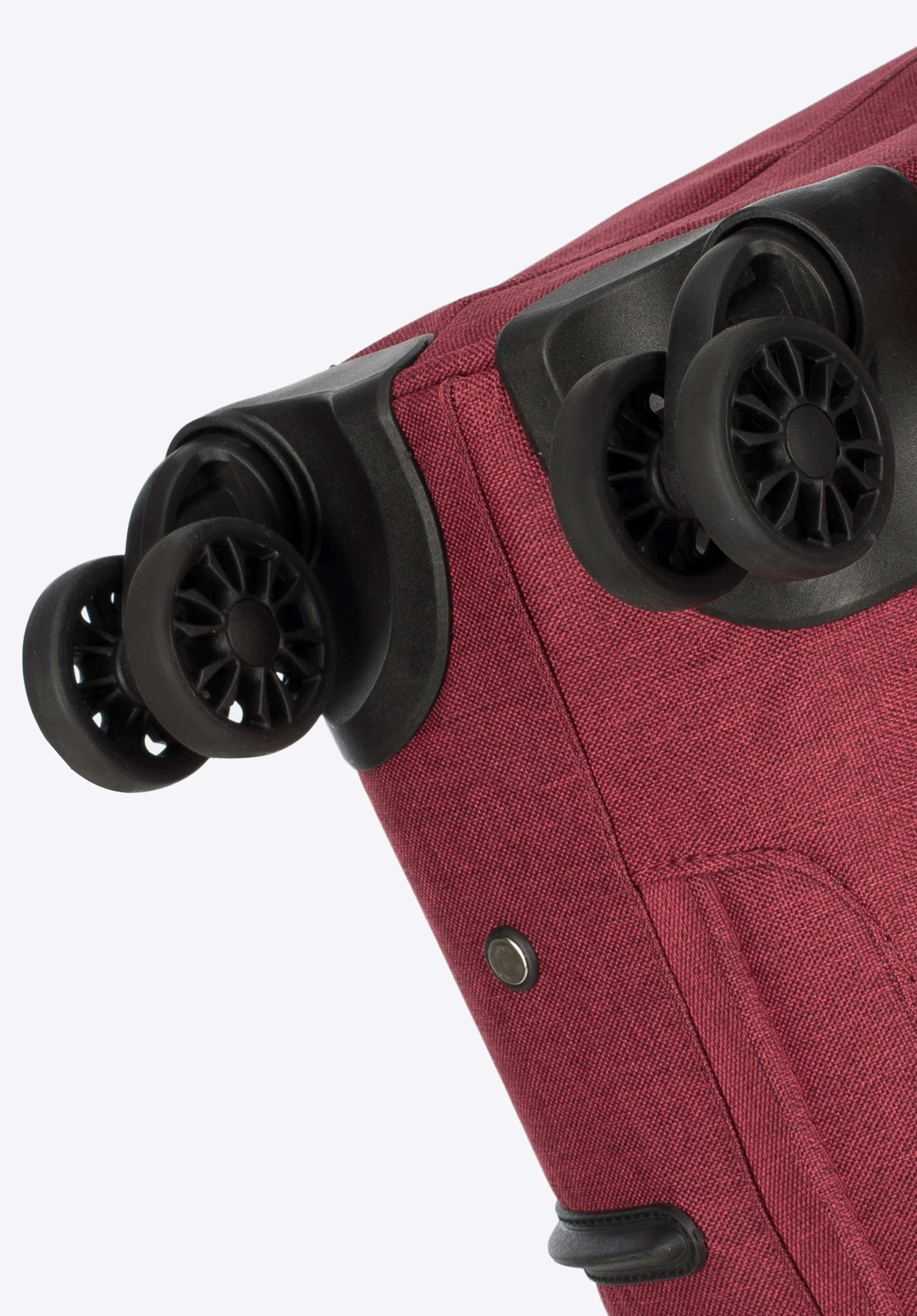 Średnia walizka z kolorowym suwakiem