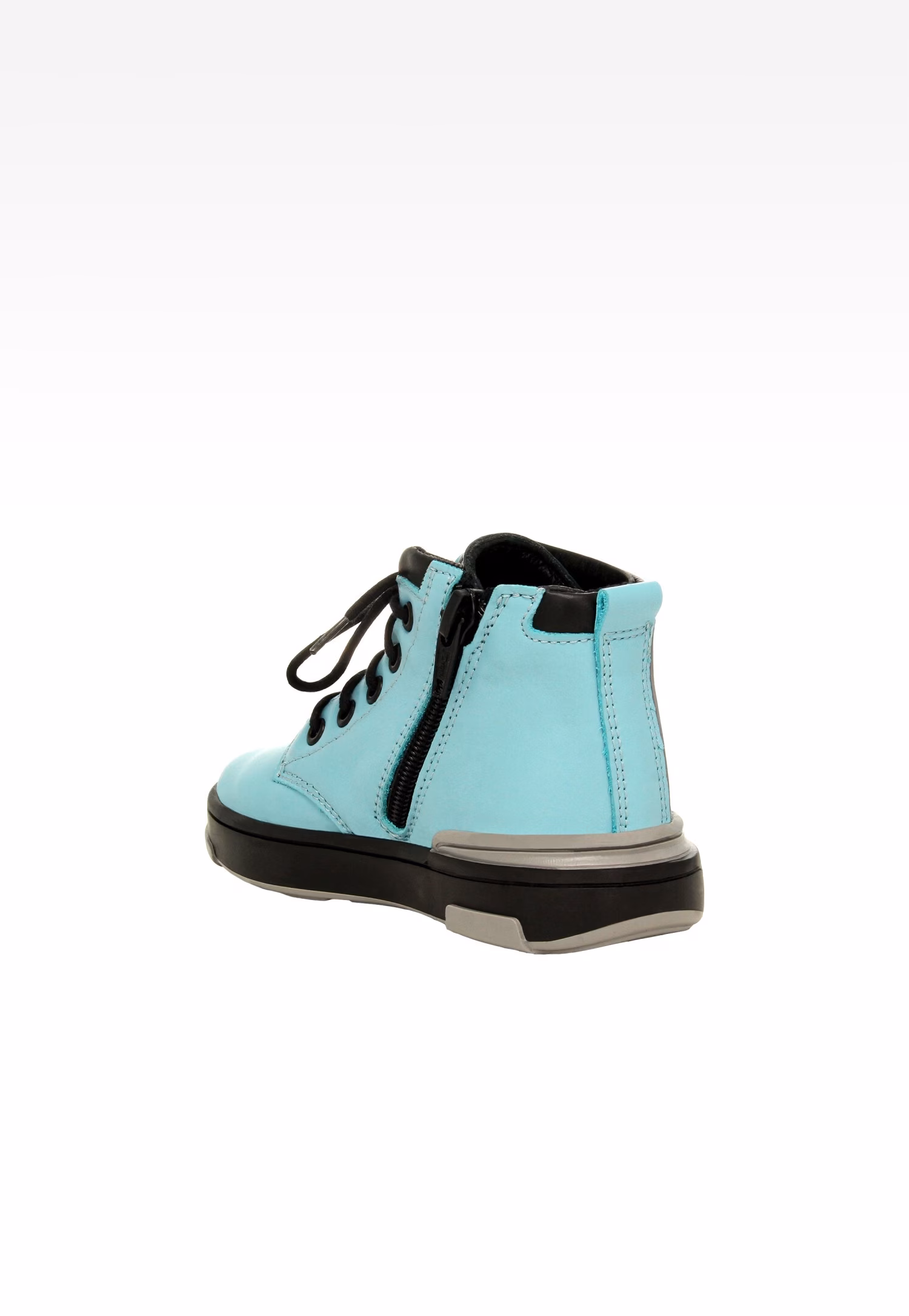 Błękitno-białe skórzane trampki BARTEK 1112104