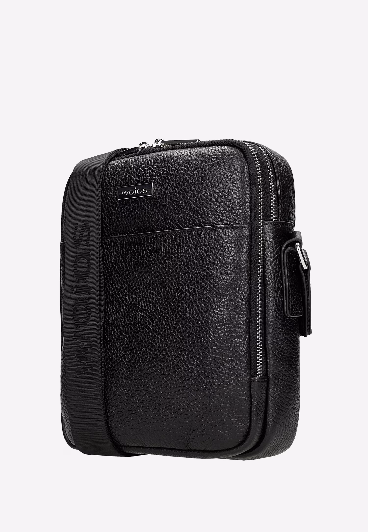 Mała czarna torba męska przez ramię