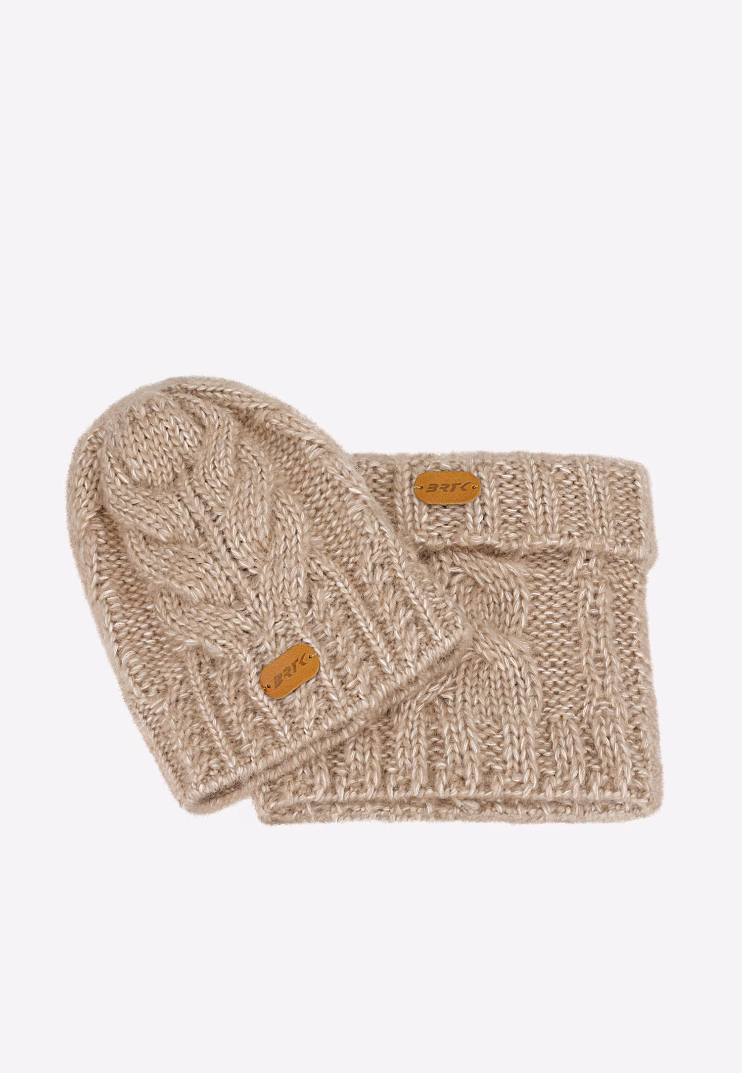 Zimowy zestaw BARTEK z wełny merino 85604-80, czapka + komin