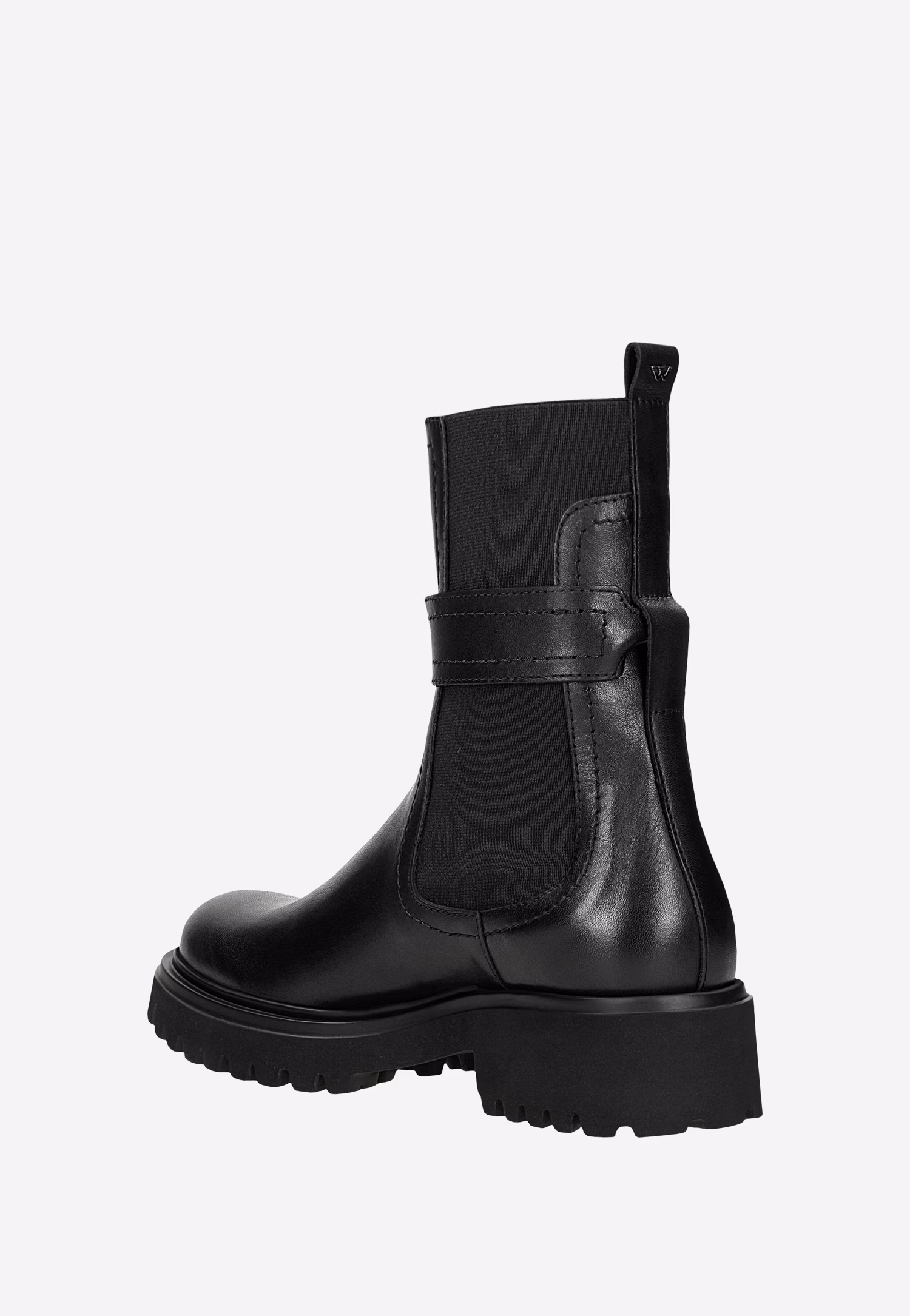 Wysokie sztyblety damskie ze skóry licowej