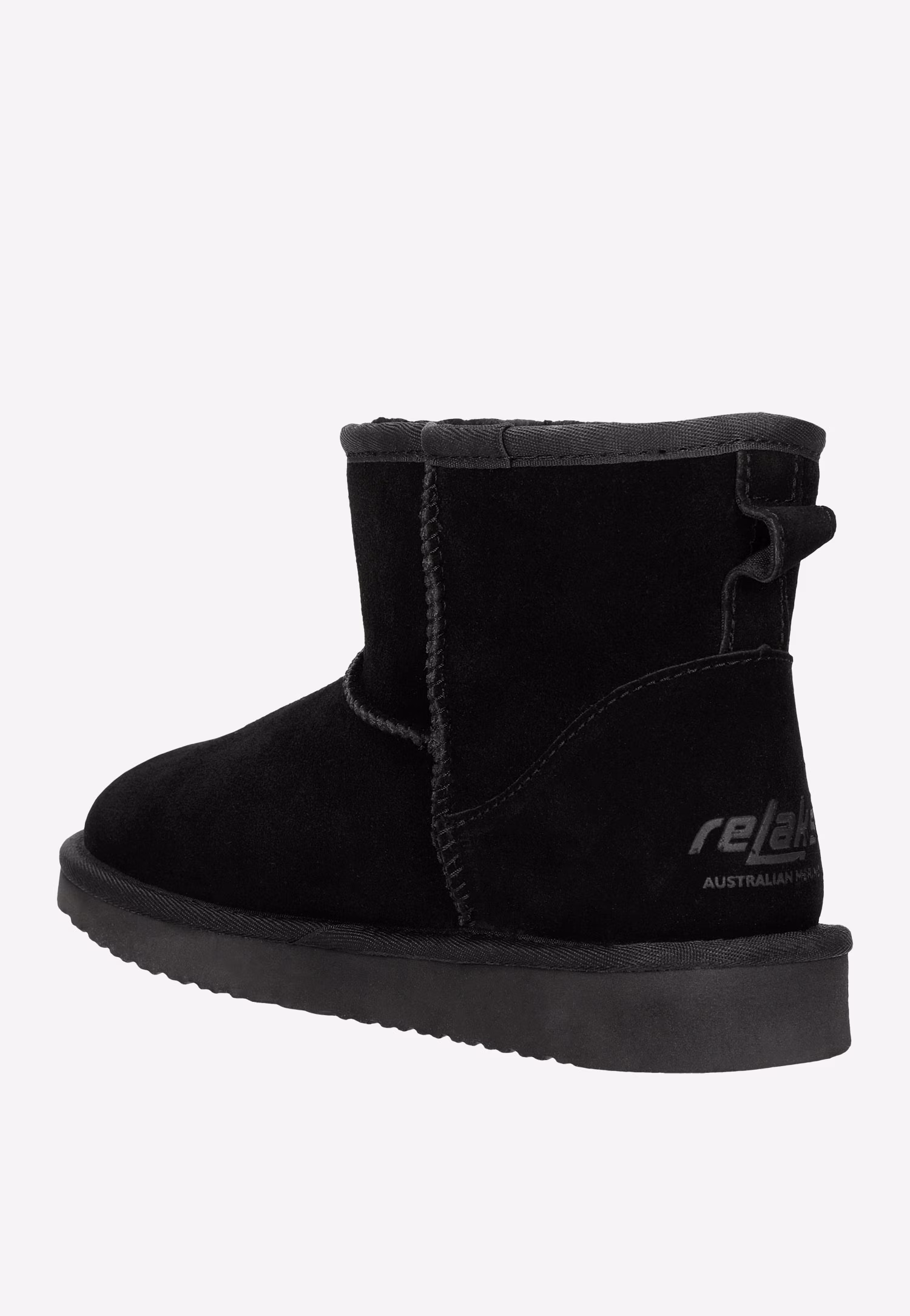 RELAKS ciepłe czarne Śniegowce damskie