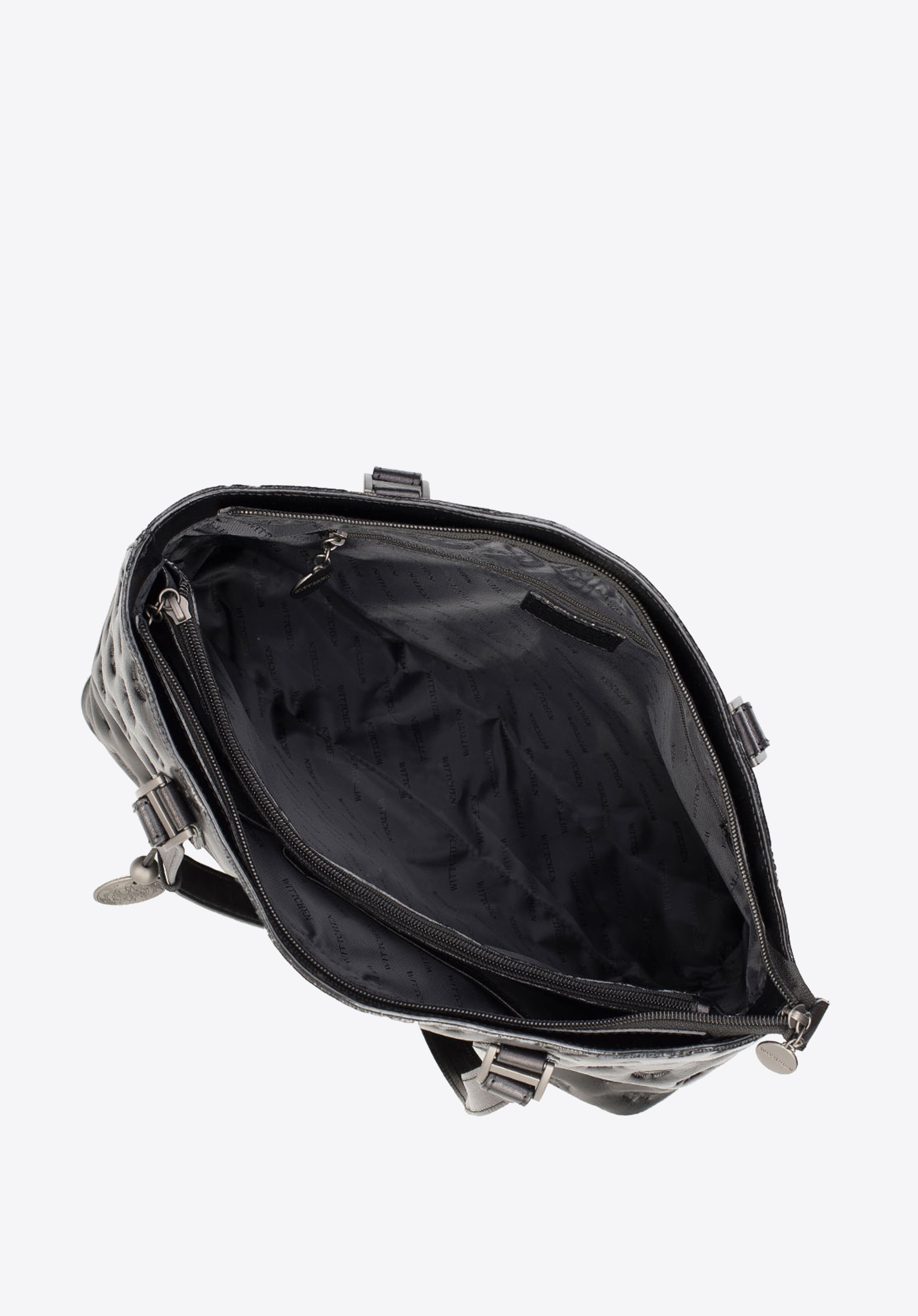 Torebka shopperka skórzana wytłaczana