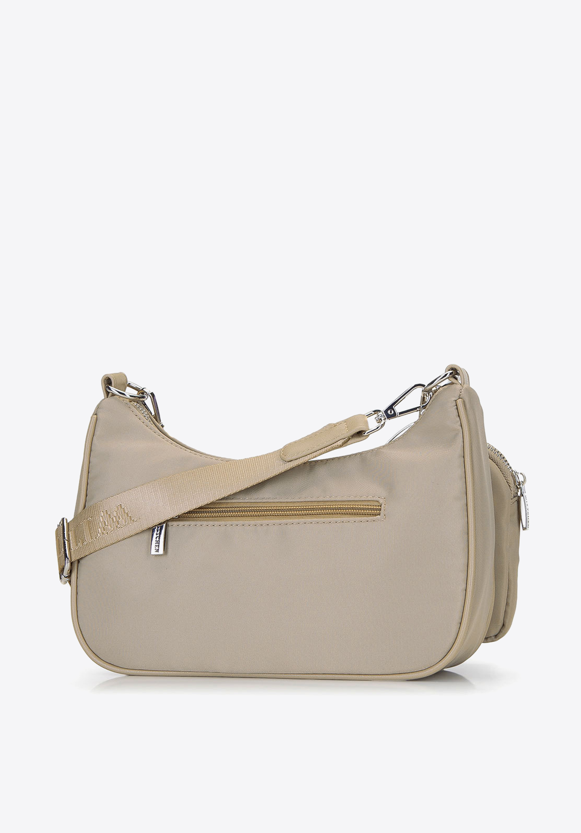 Torebka rogal z tkaniny z saszetką