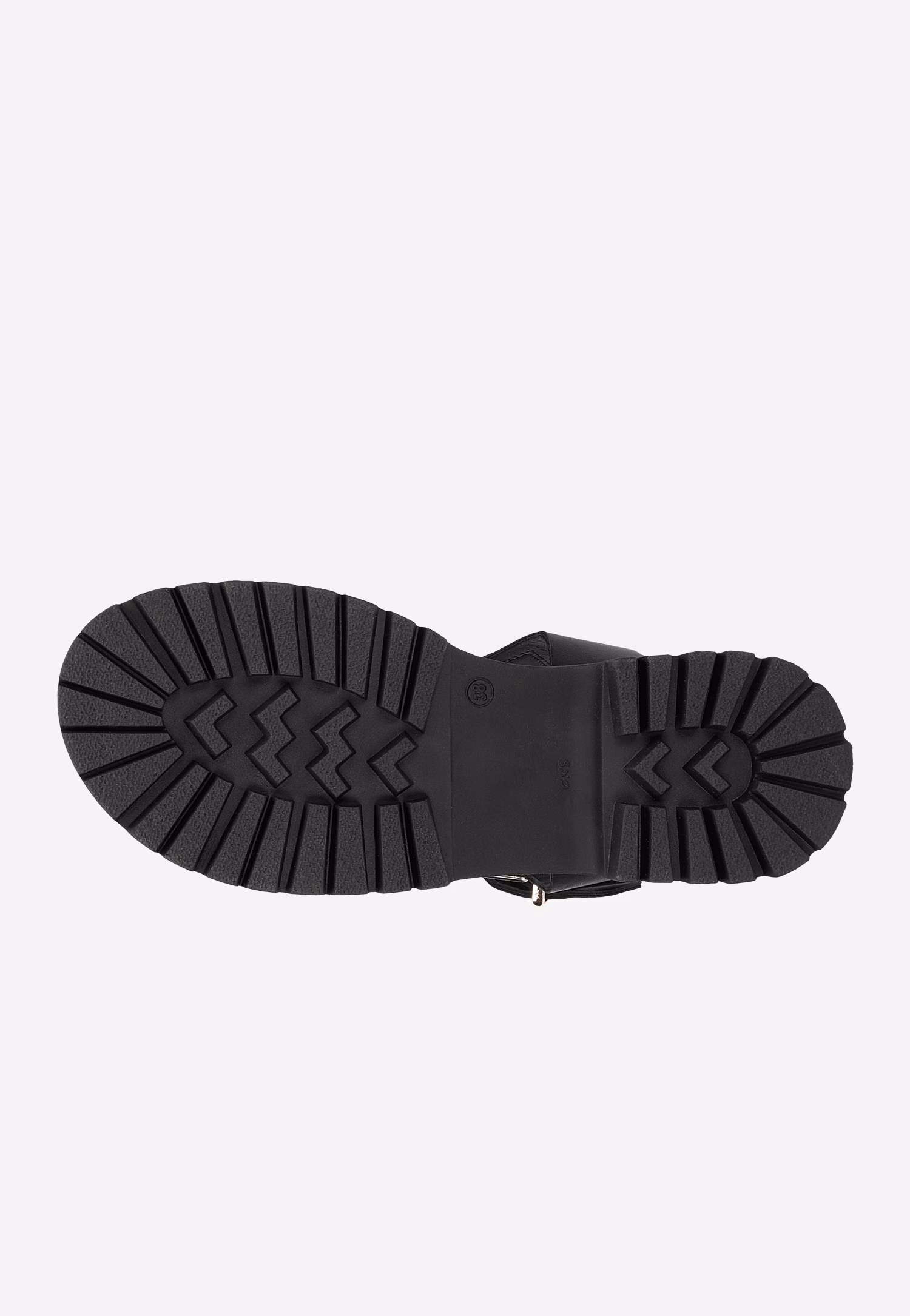 Brązowe sandały damskie na grubej podeszwie