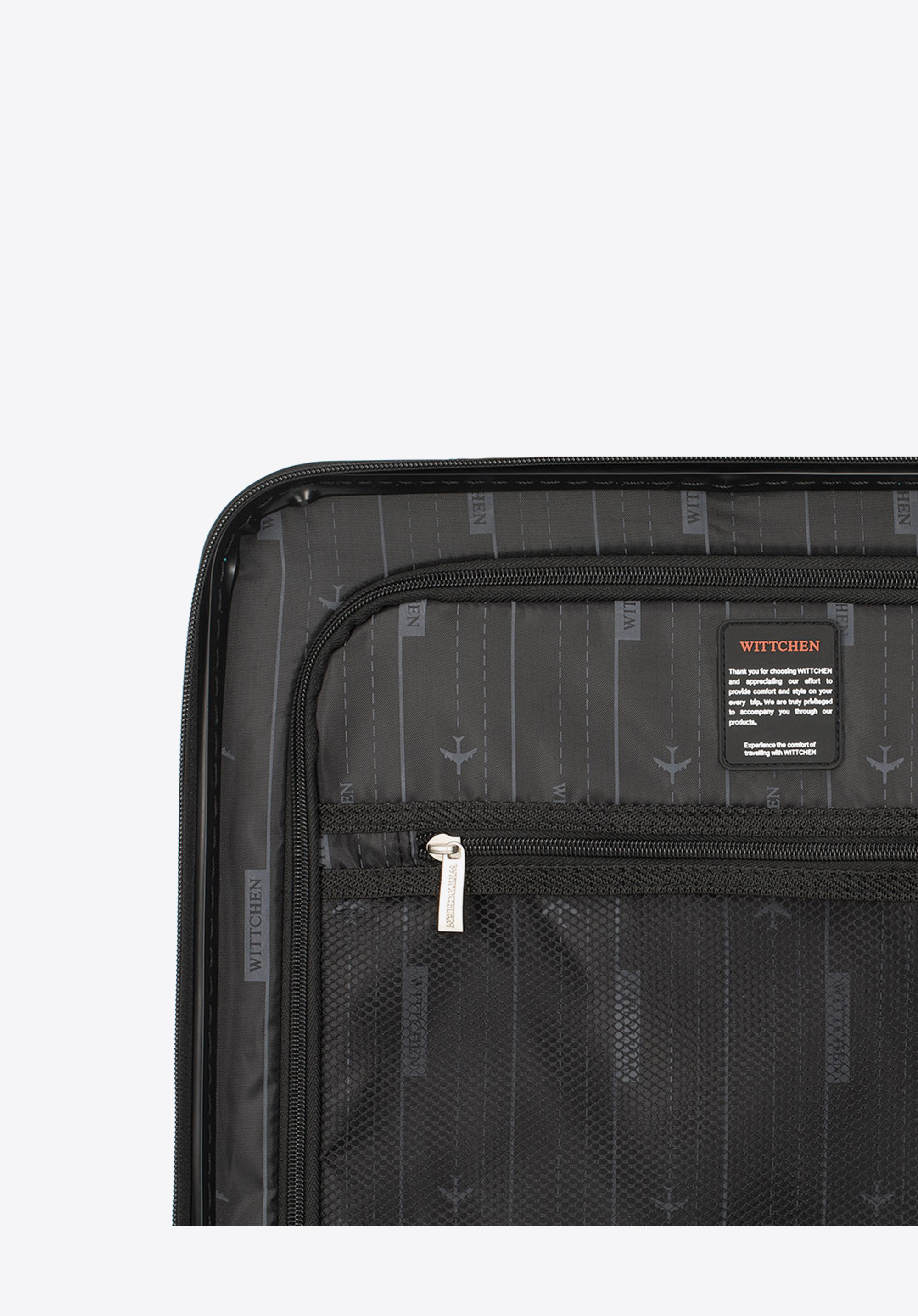 Walizka kabinowa z polipropylenu żłobiona