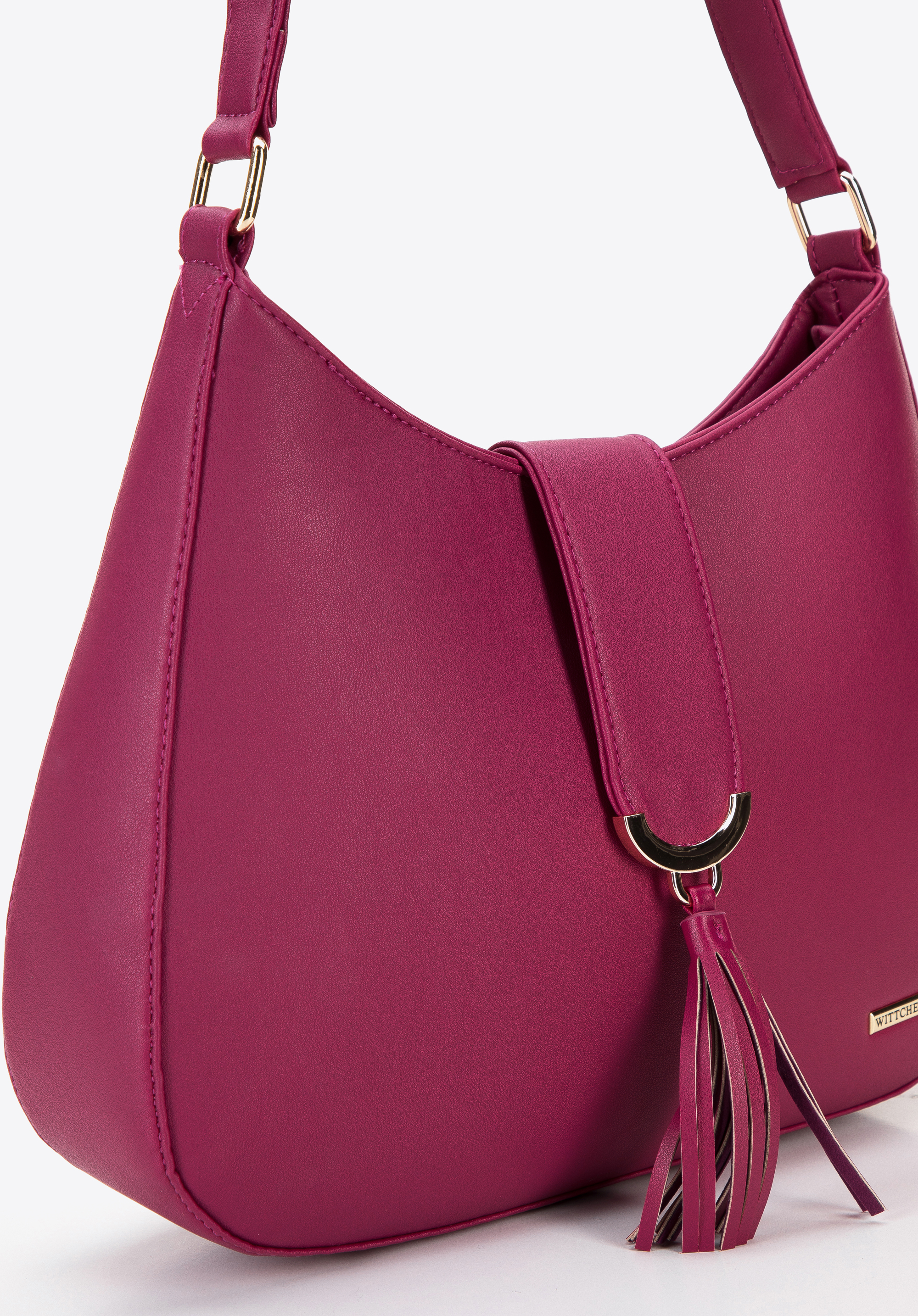 Torebka półksiężyc z ekoskóry z chwostem