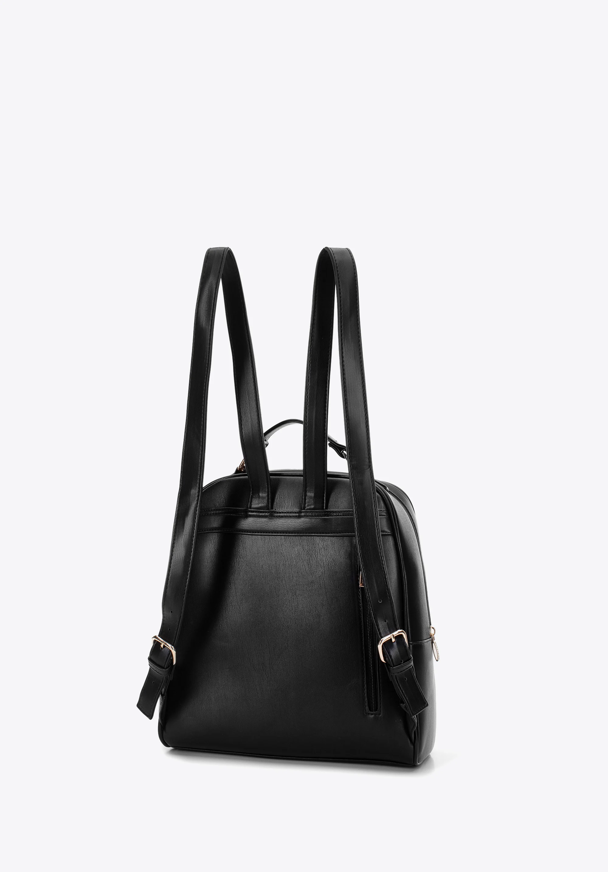 Damski plecak z przodem pikowanym w trójkąty