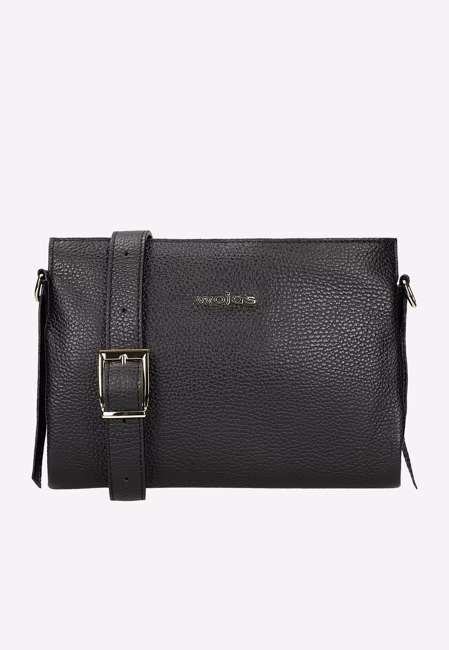 Ciemnobrązowa skórzana torebka damska na ramię