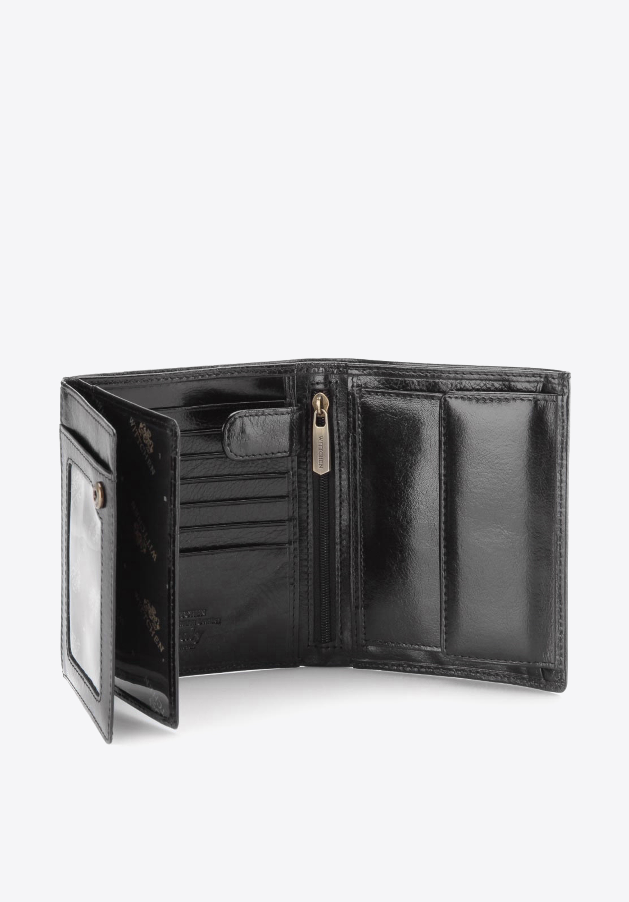 Męski portfel skórzany z herbem duży