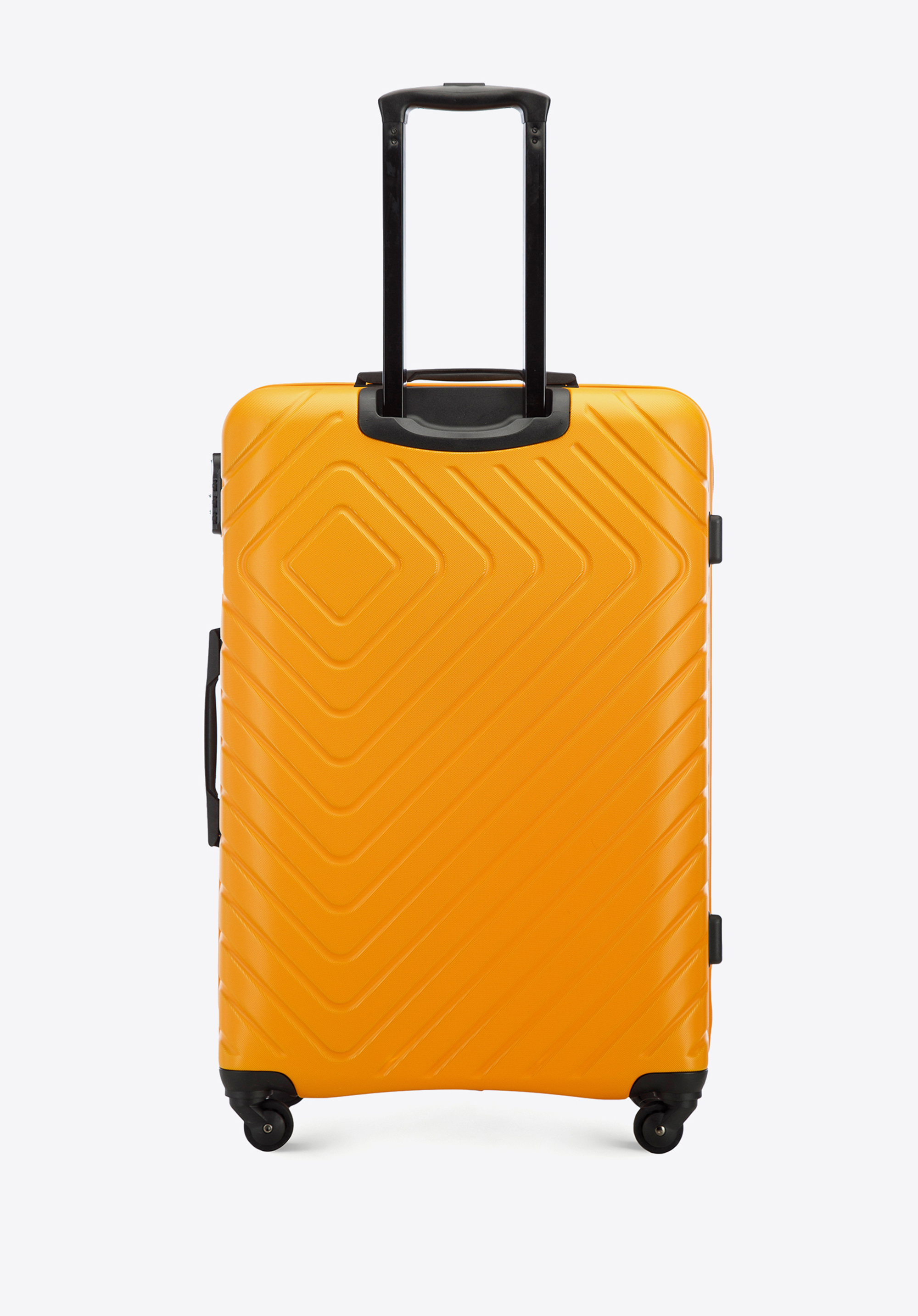 Walizka kabinowa z ABS-u z geometrycznym tłoczeniem