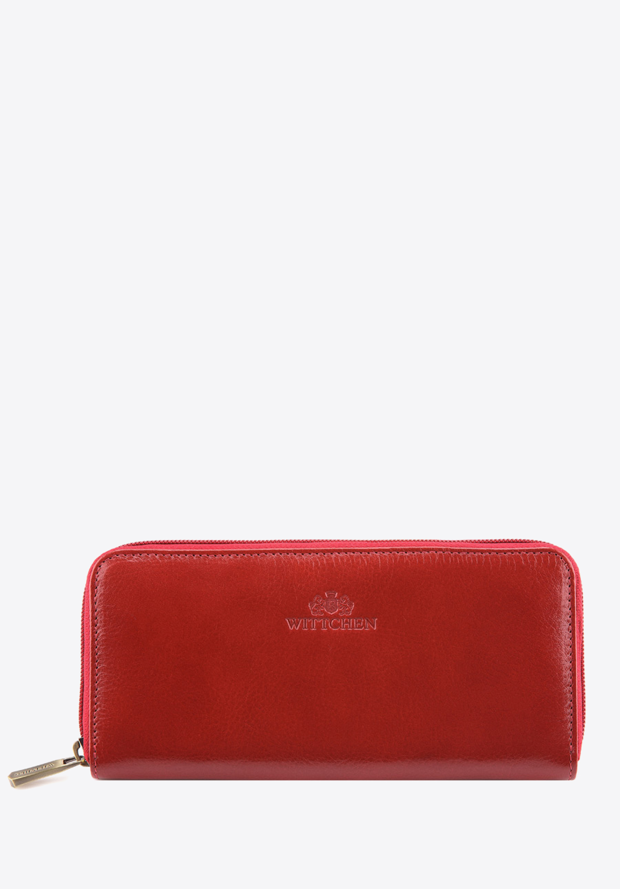 Damski portfel skórzany stylowy na zamek